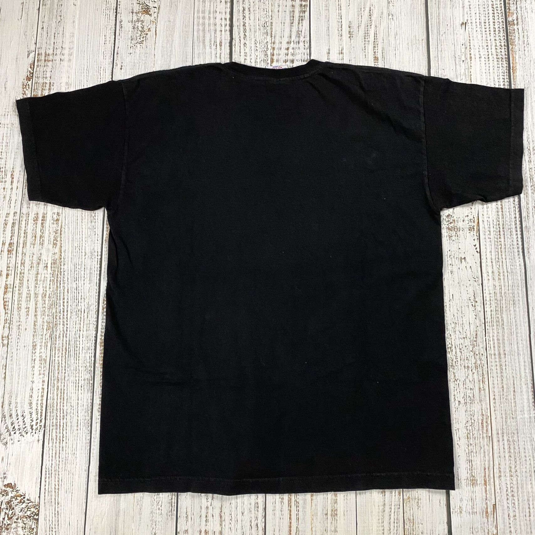Vintage VINTAGE Bayside T-Shirt Black XL Mens Shirt Adult Regular 24" Pit to Pit 22.5" Shoulder to Shoulder WPSE RAP MUSIC TIGER JAWS 2010s Size US XL / EU 56 / 4 - 4 Thumbnail