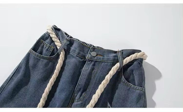 Japanese Brand × Jean Star Patch Distressed Jean Size US 32 / EU 48 - 8 Thumbnail