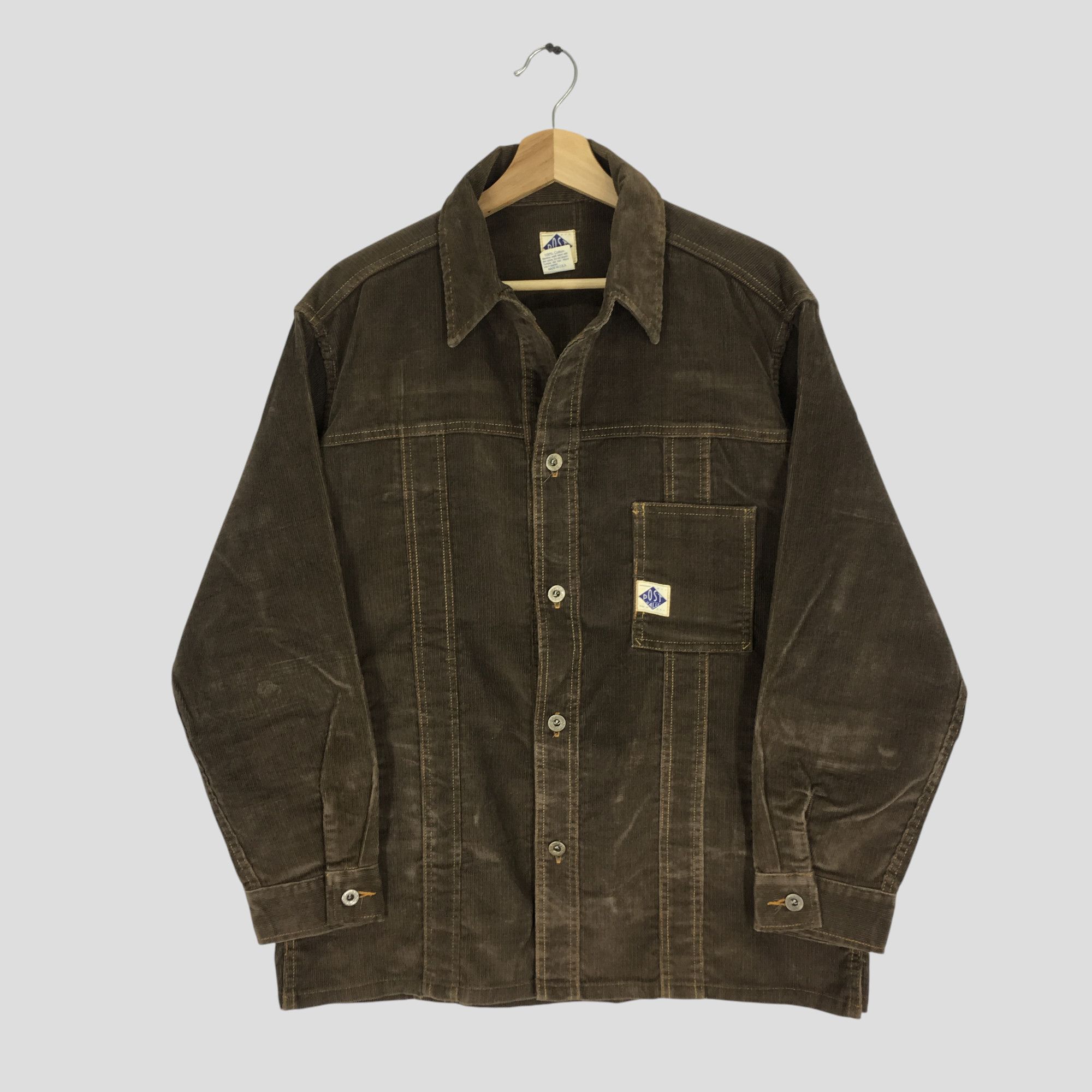 Post Overalls Vintage 90s Post Overall Frenchwork Corduroy Button Jacket Size US M / EU 48-50 / 2 - 1 Thumbnail