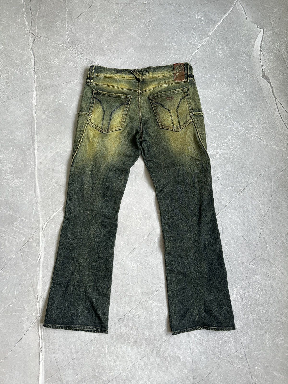 Miss Sixty Y2K Vintage Miss Sixty Flip Vargo Dirty Denim Jeans Bootcut Size 28" / US 6 / IT 42 - 2 Thumbnail