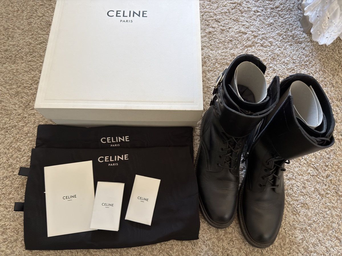 Celine Hedi Slimane Ranger Combat boots Size US 8 / EU 41 - 2 Thumbnail