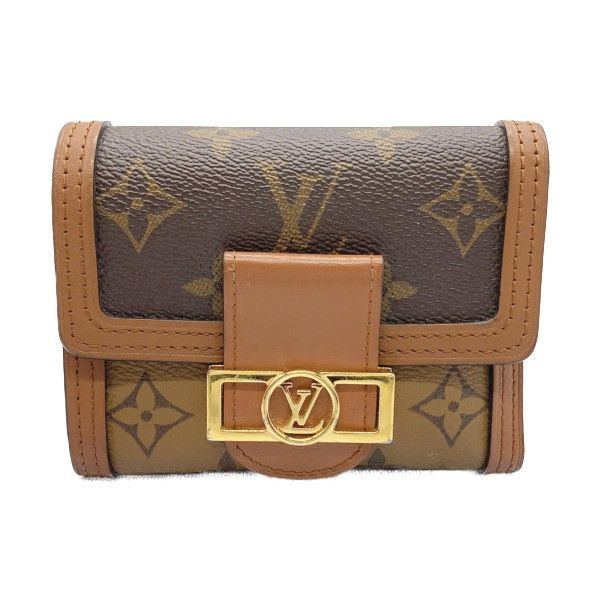 Louis Vuitton Brown Portefeuille Dauphine Monogram Compact