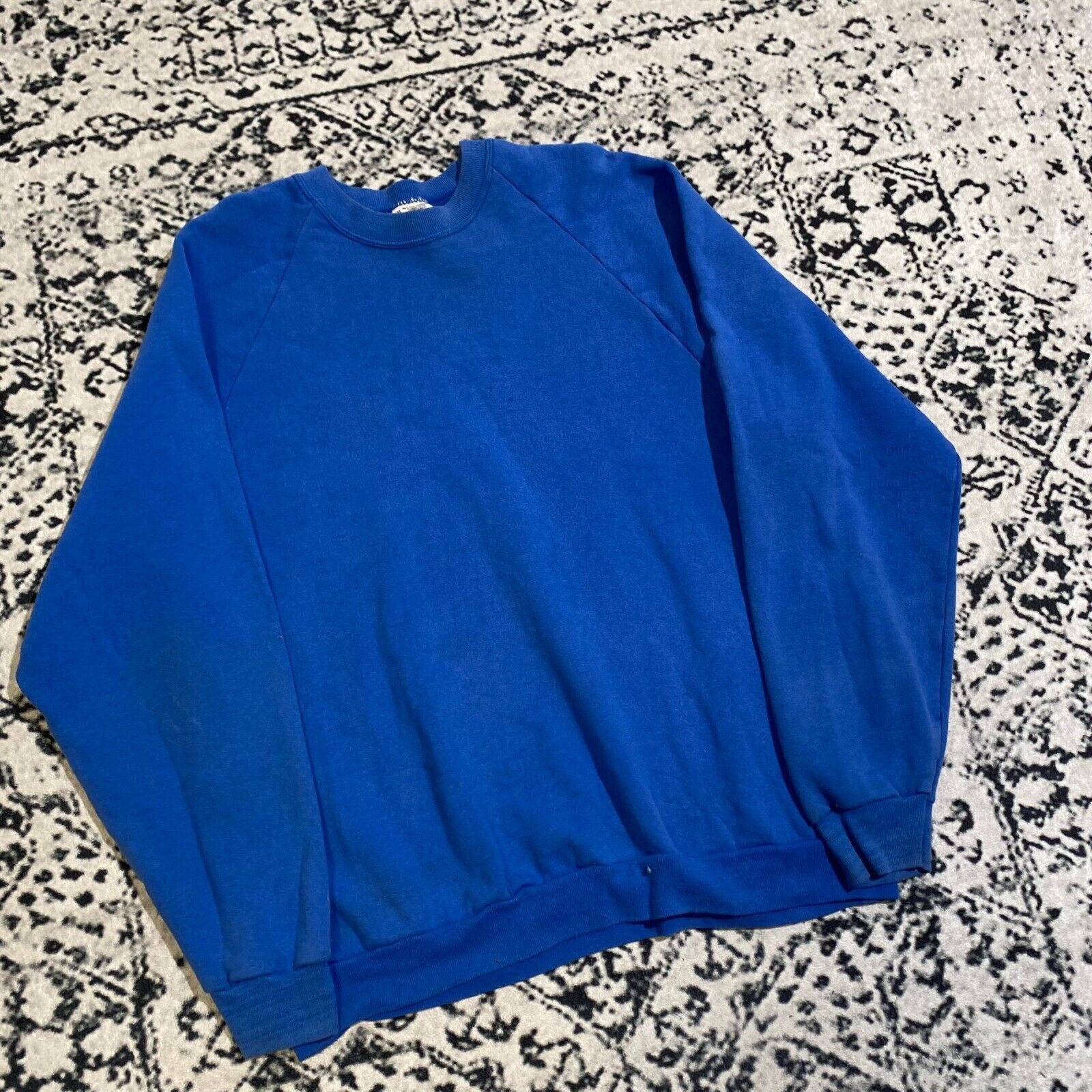 Vintage Vintage Blue Cotton Crewneck Size XL Y2K 90s Essential Size US XL / EU 56 / 4 - 3 Thumbnail