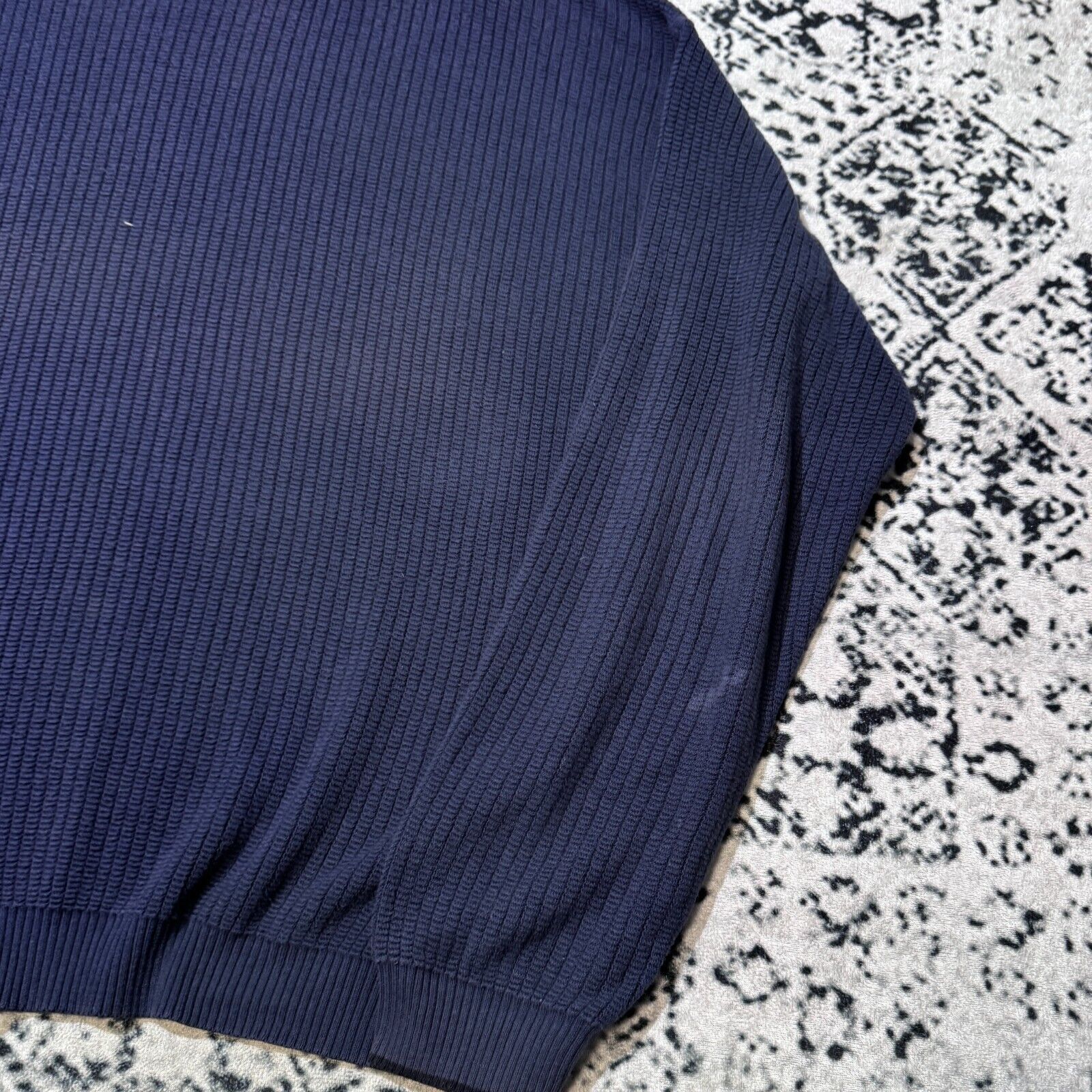 Joop! × Vintage Vintage Joop Unisex Navy Blue Cotton Sweater Size L Y2K 90s Size US L / EU 52-54 / 3 - 8 Thumbnail
