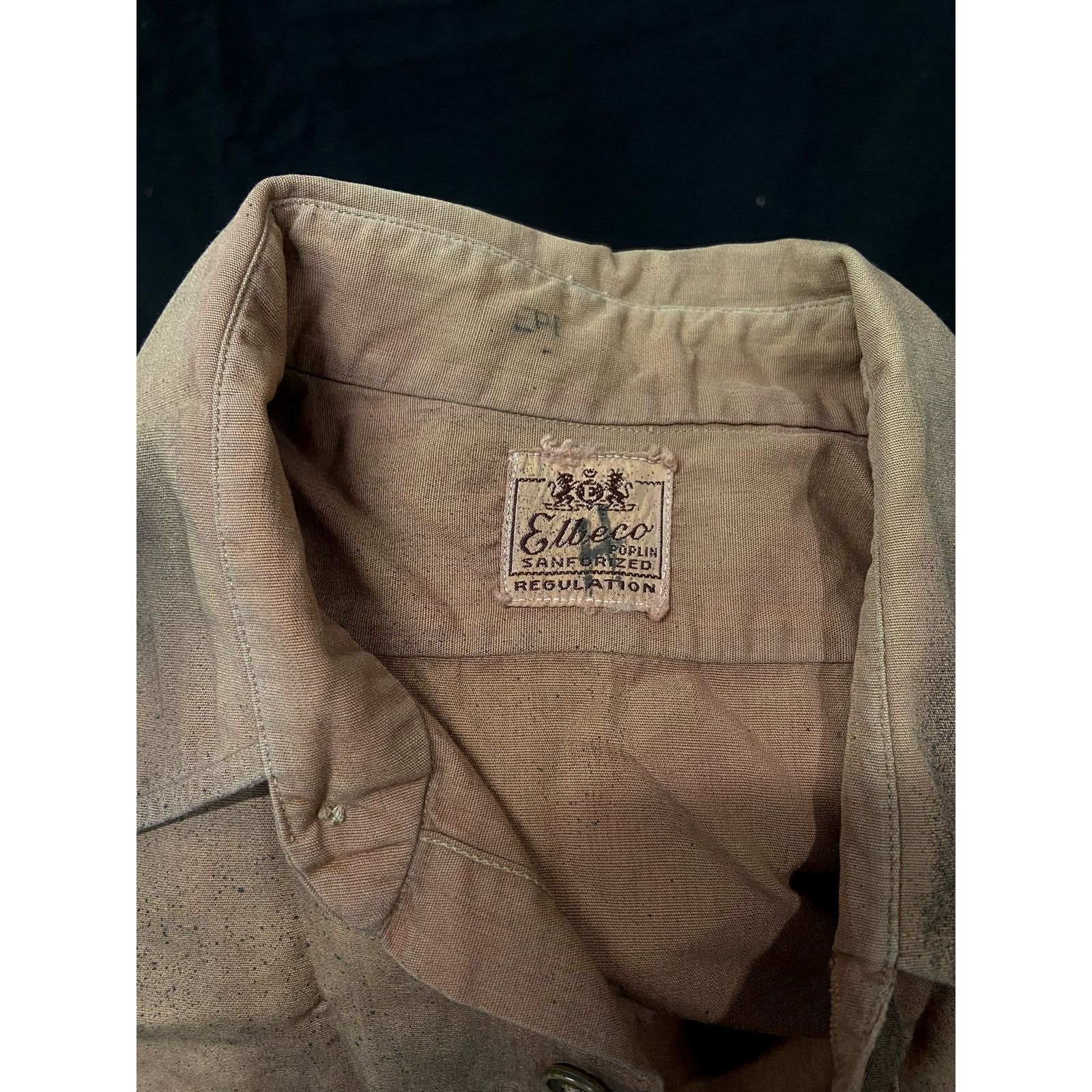 Vintage 50s Vintage Poplin Elbeco Sanforized Button Down Shirt Size US M / EU 48-50 / 2 - 5 Thumbnail