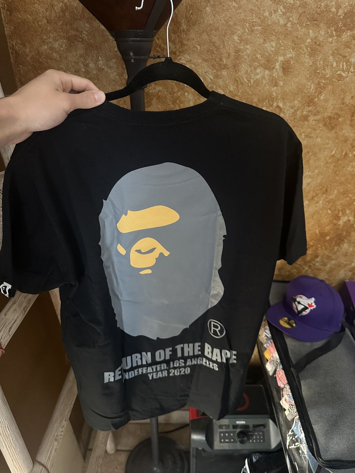 Bape × Undefeated Bape black undefeated collab t shirt Size US L / EU 52-54 / 3 - 2 Thumbnail
