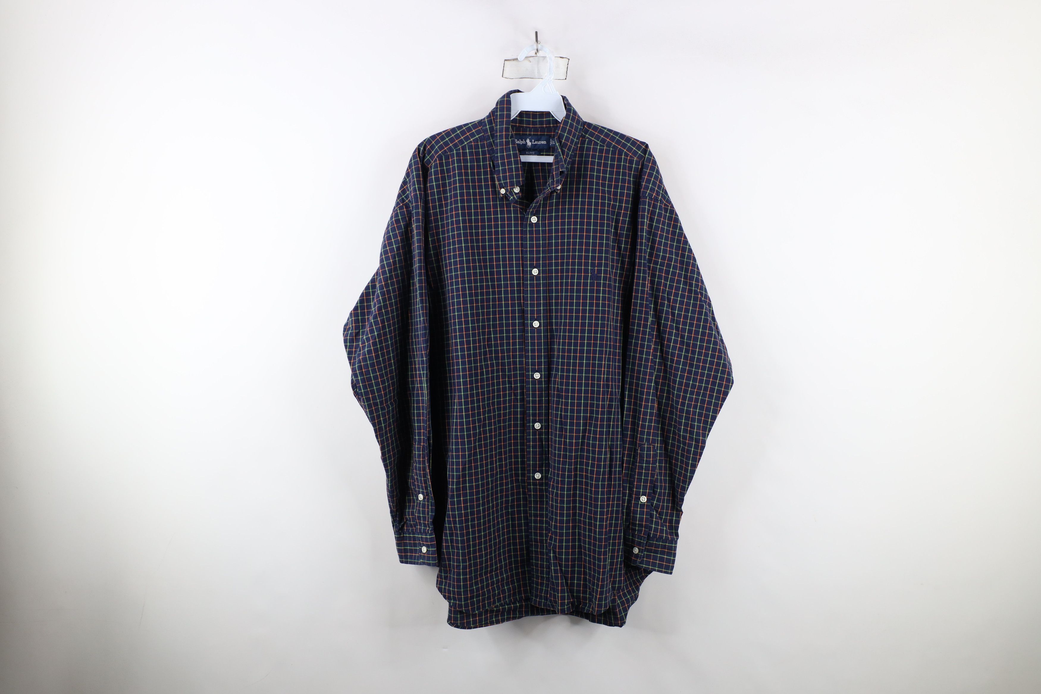 Ralph Lauren × Vintage Vintage 90s Ralph Lauren Fit Collared Button Down Shirt Size US L / EU 52-54 / 3 - 1 Thumbnail