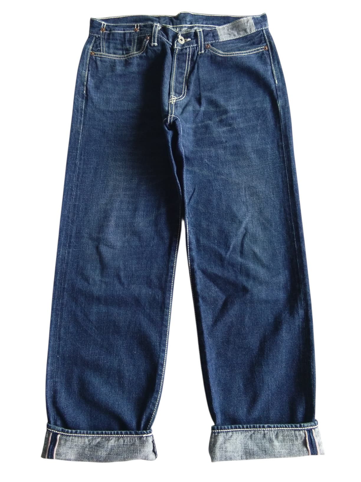 Japanese Brand × Kapital × Vintage RARE💥BURGLAR SELVEDGE BUCKLE BACK JAPANESE DENIM Size US 31 - 5 Thumbnail