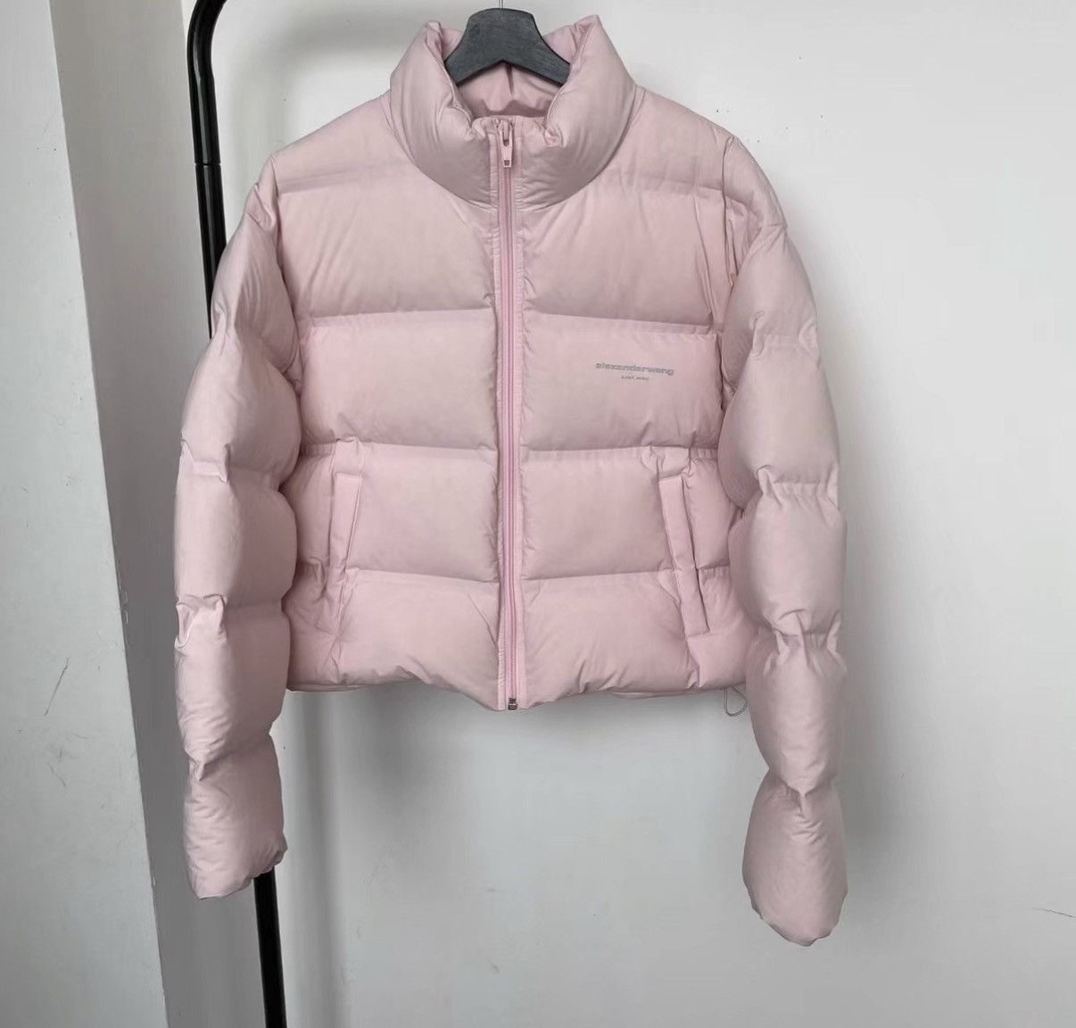 Alexander Wang Alexander Wang Cropped Pink Down Jacket Size M / US 6-8 / IT 42-44 - 1 Thumbnail