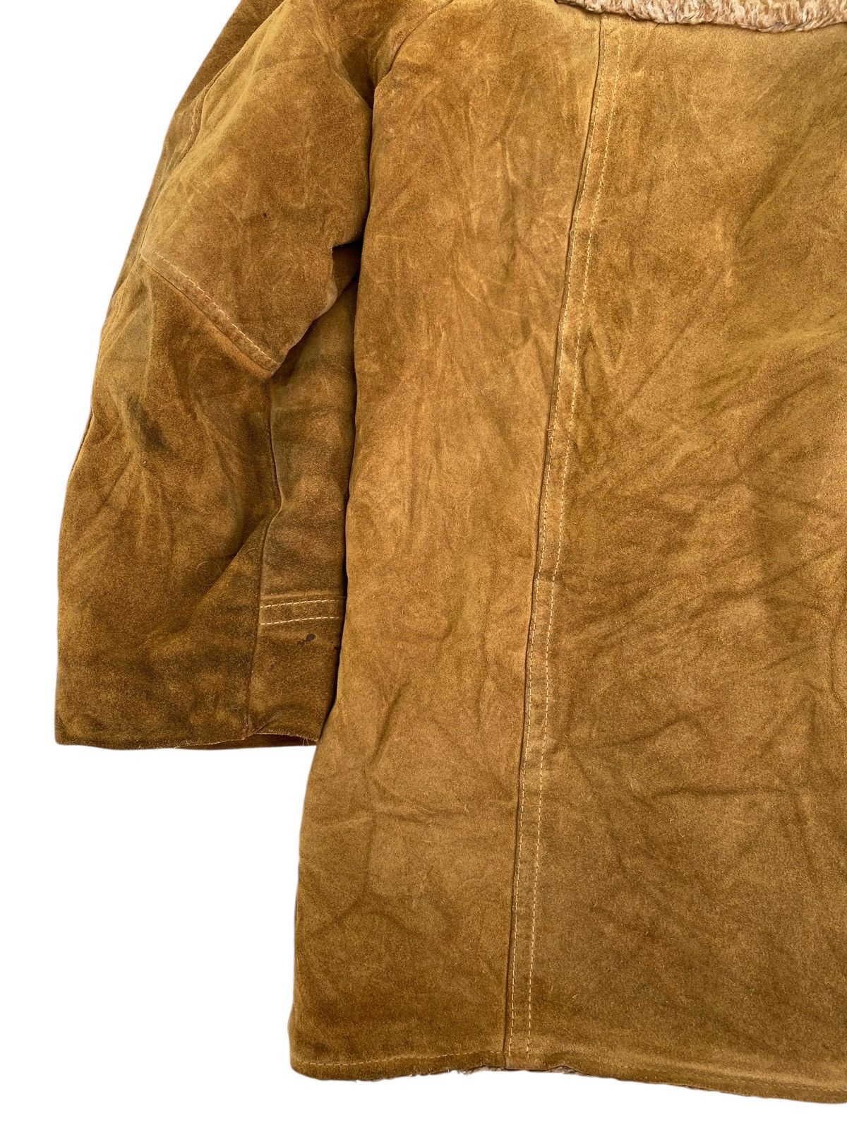 Genuine Leather × Vintage Vtg Heavy Leather Jacket Size US M / EU 48-50 / 2 - 7 Thumbnail