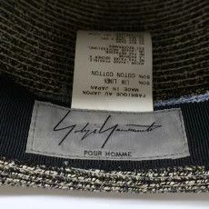 yohji yamamoto pour homme linen x cotton hat