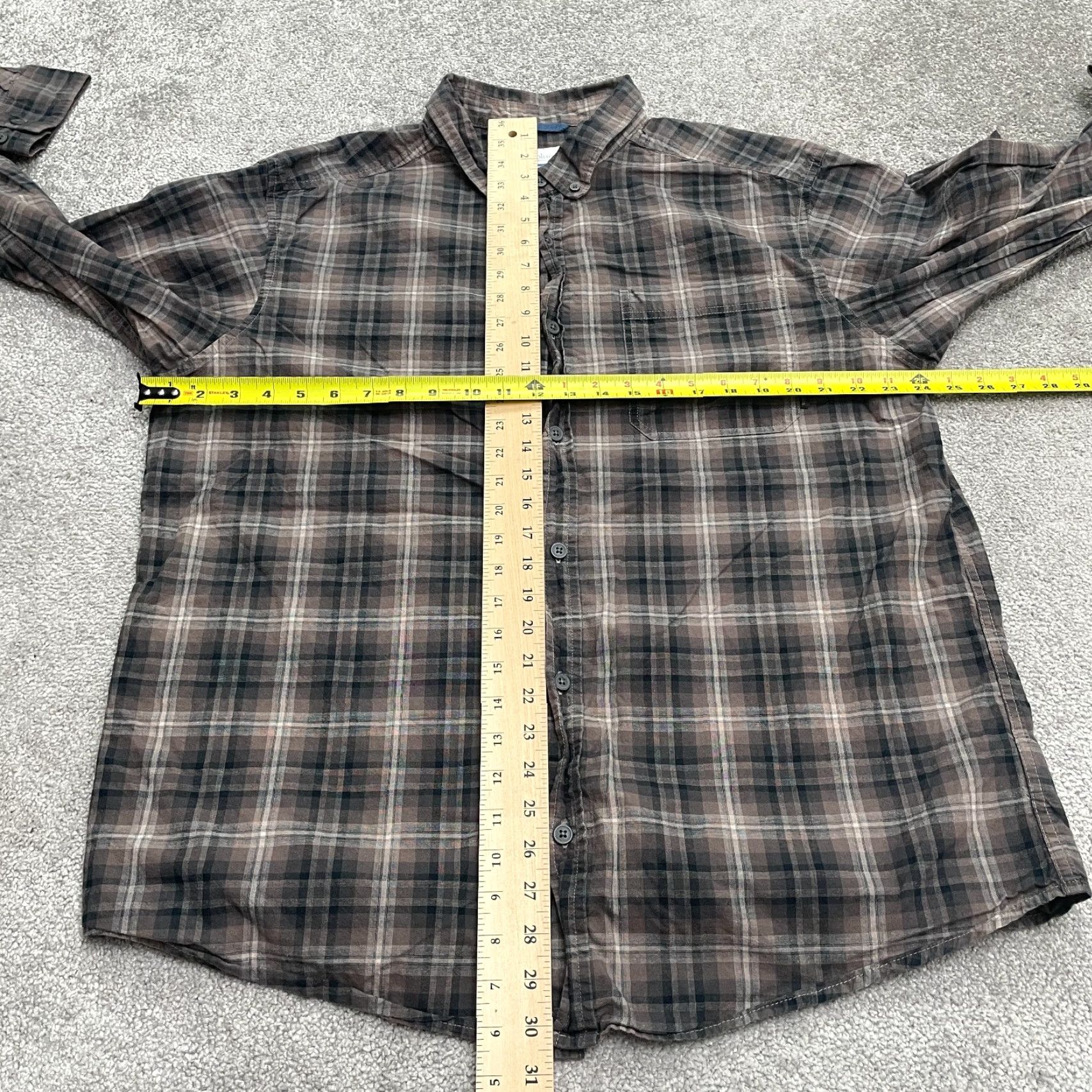 Vintage Columbia Button-Down Shirt Mens XL Brown Plaid Long Sleeve Cotton Casual Fillet Fish Outdoor Classic Seasonal Mens Size US XL / EU 56 / 4 - 7 Thumbnail
