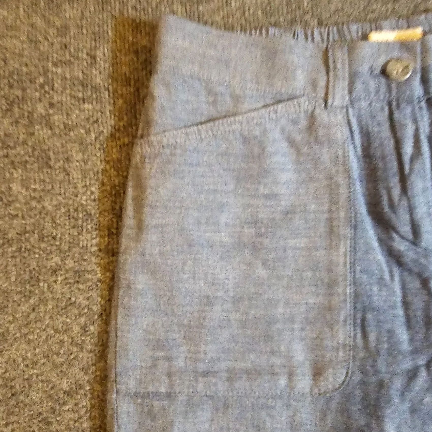 Talbots Talbots Pants Womens 6 Blue Straight Leg Cropped Flat Front Classic Casual Basic Pants Size 28" / US 6 / IT 42 - 3 Thumbnail