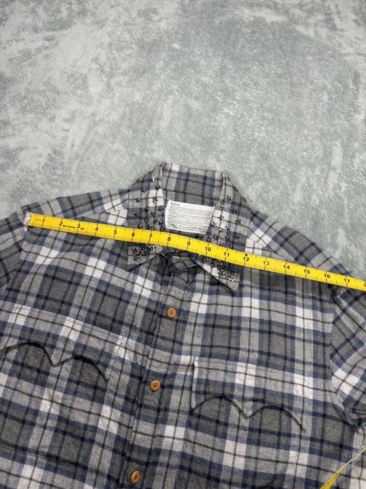 Japanese Brand × Kolor Kolor Stud Flanel Button Shirt Size US M / EU 48-50 / 2 - 10 Thumbnail