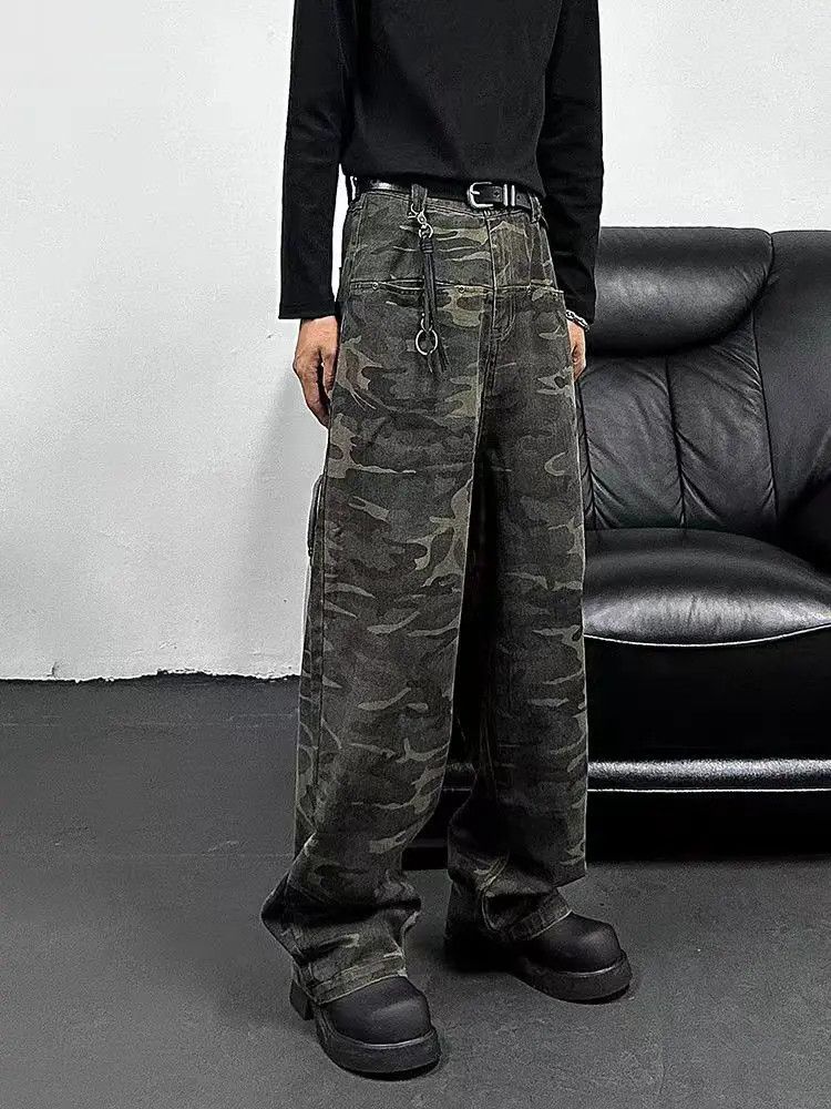Designer × Japanese Brand Vintage camouflage workwear baggy casual pants Size US 30 / EU 46 - 2 Thumbnail