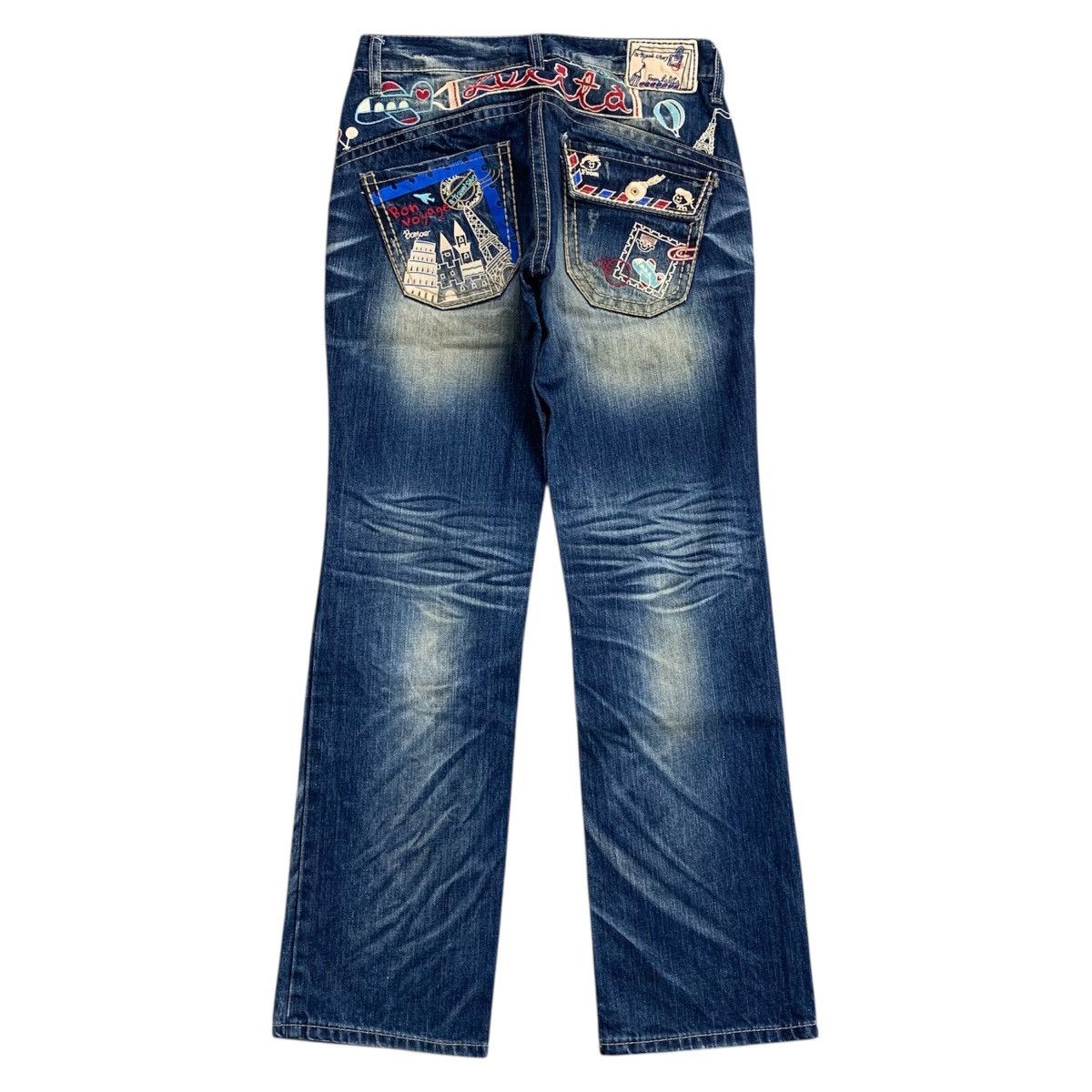 Japanese Brand Lolita Yoshitomo Nara Exotic Faded Distressed Pants Size US 31 - 11 Thumbnail
