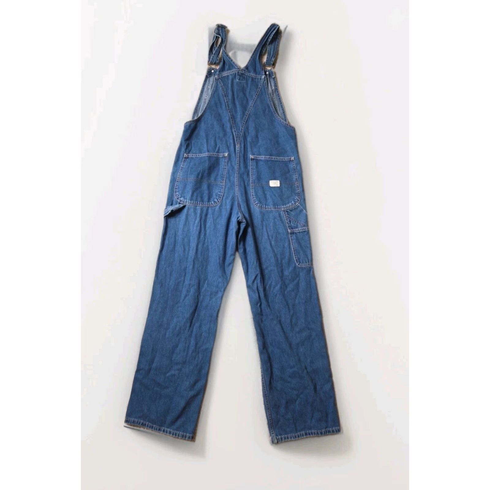 Gap VINTAGE Gap Jeans Women S Blue Denim Overalls Bib Baggie Y2K Carpenter Size 28" / US 6 / IT 42 - 3 Thumbnail