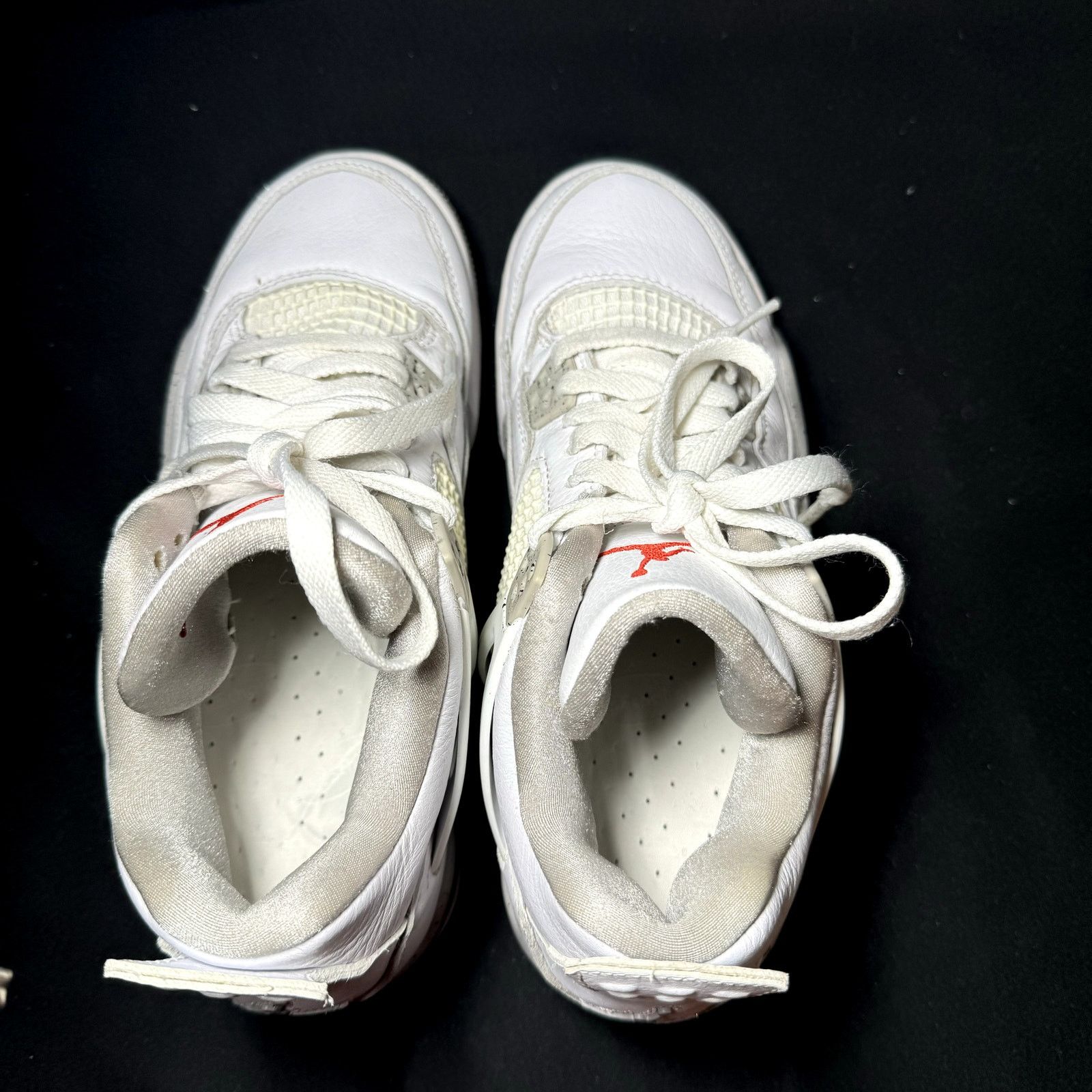 Jordan Brand × Nike Size 6.5 - Nike Air Jordan 4 Retro GS White Oreo Men's Shoes Size US 6.5 / EU 39-40 - 5 Thumbnail