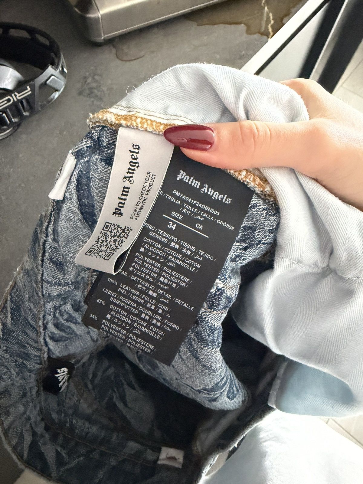 Palm Angels Palm Angles Wash Loose 5 Pocket Jean ‘4903 Size US 34 / EU 50 - 6 Thumbnail