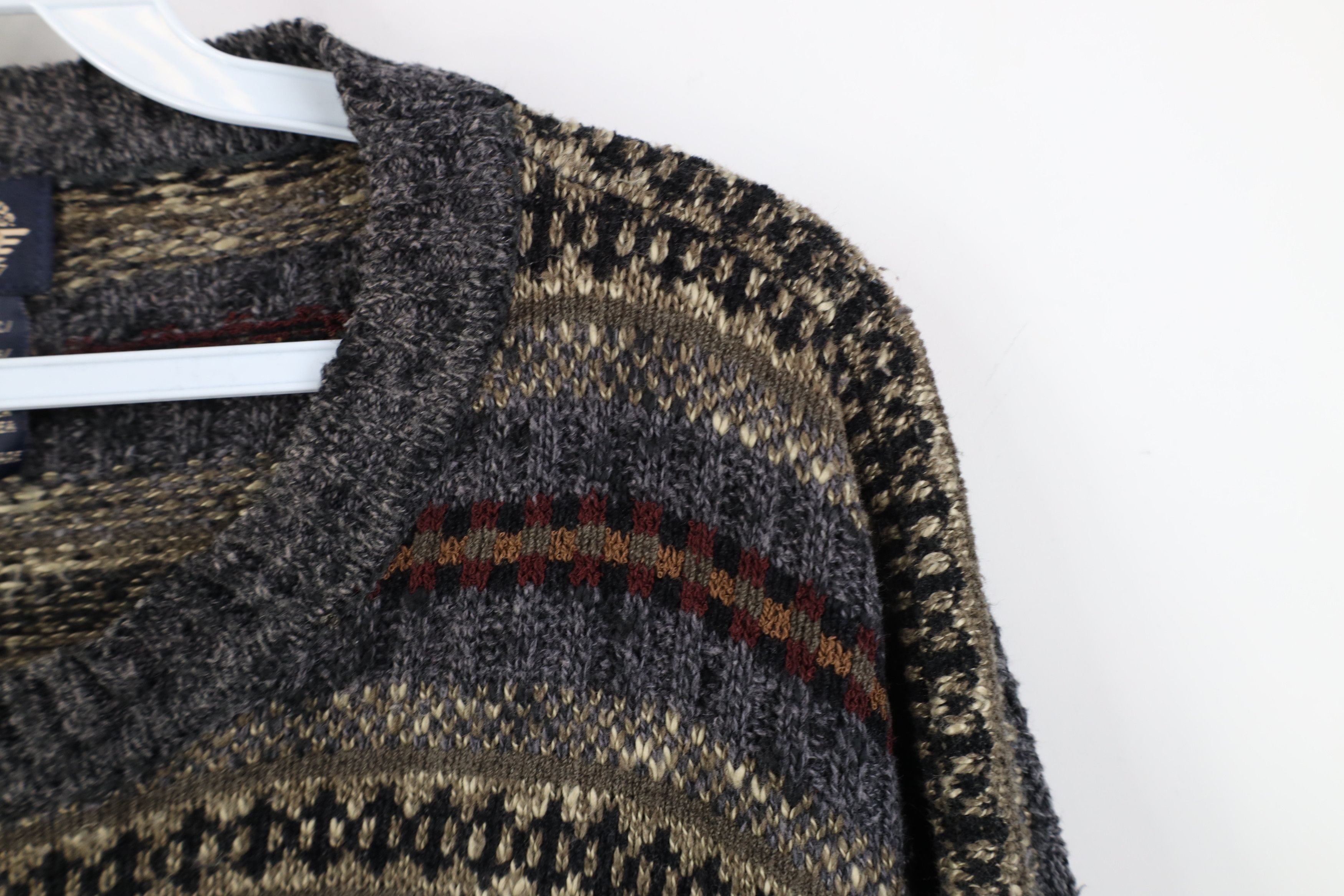 Vintage Vintage 90s Coogi Style Rainbow Fair Isle Knit Sweater Size US XL / EU 56 / 4 - 7 Thumbnail