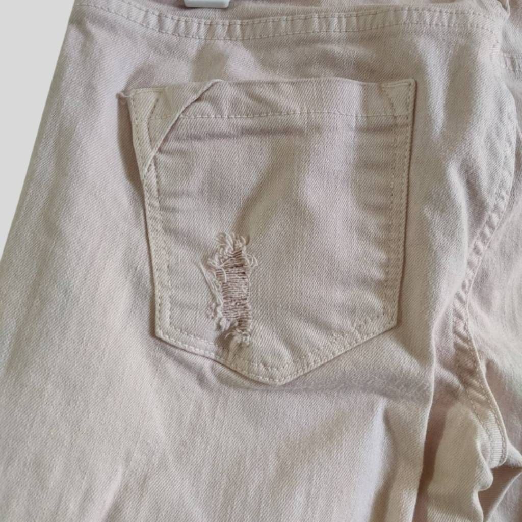 Zara Zara Trafaluc Pink Slim Fit Jeans Women’s Size 4 Core Denim Size 27" / US 4 / IT 40 - 14 Thumbnail