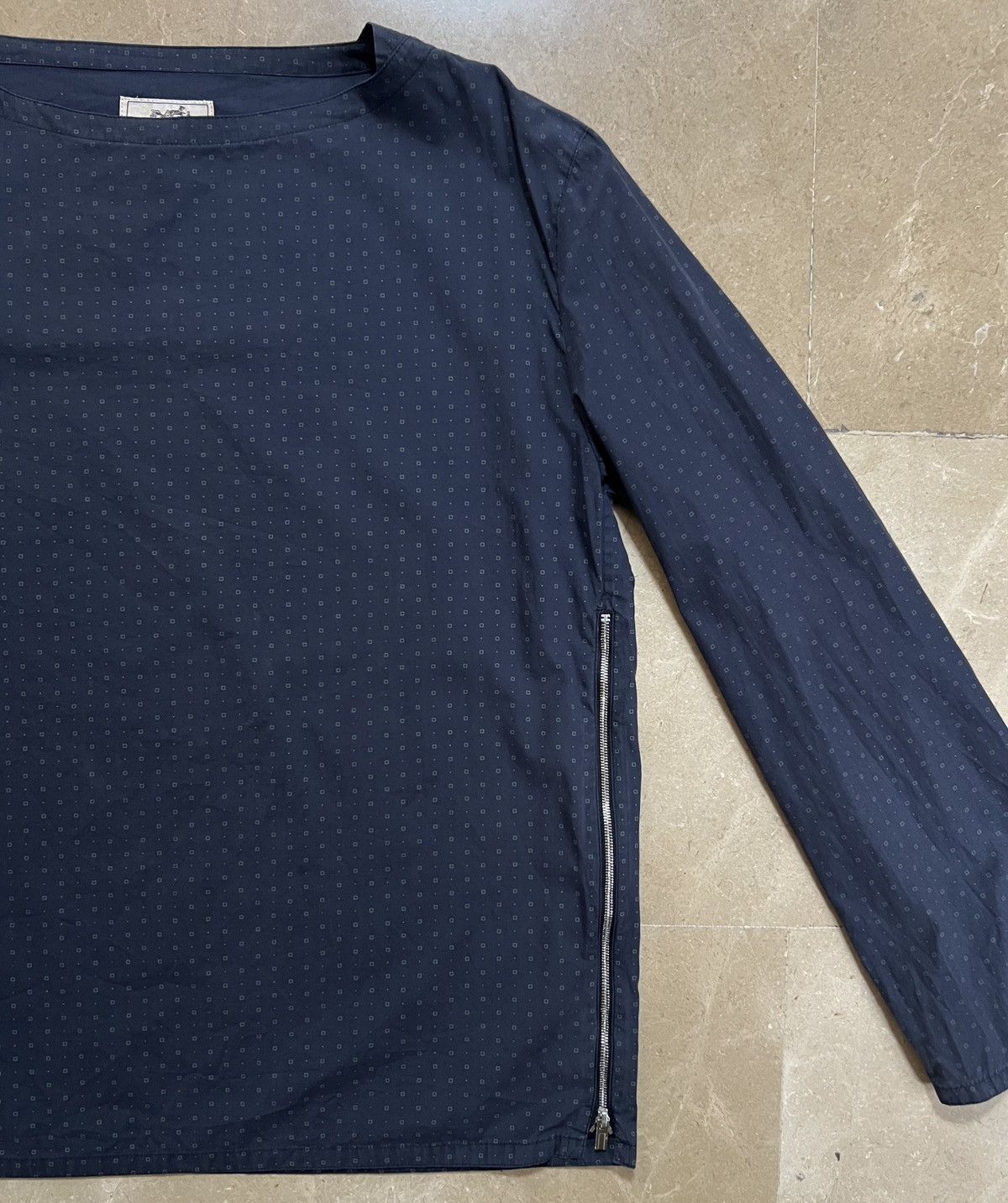 Hermes Hermes navy boatneck shirt Size US M / EU 48-50 / 2 - 5 Thumbnail