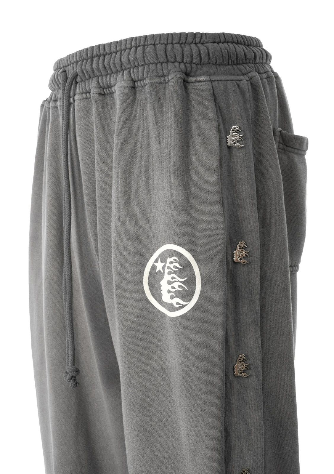 HELLSTAR NEW GRAY HELLSTAR MIRROR FACE SWEATPANTS SIZE L PRESALE Size US 33 - 2 Thumbnail