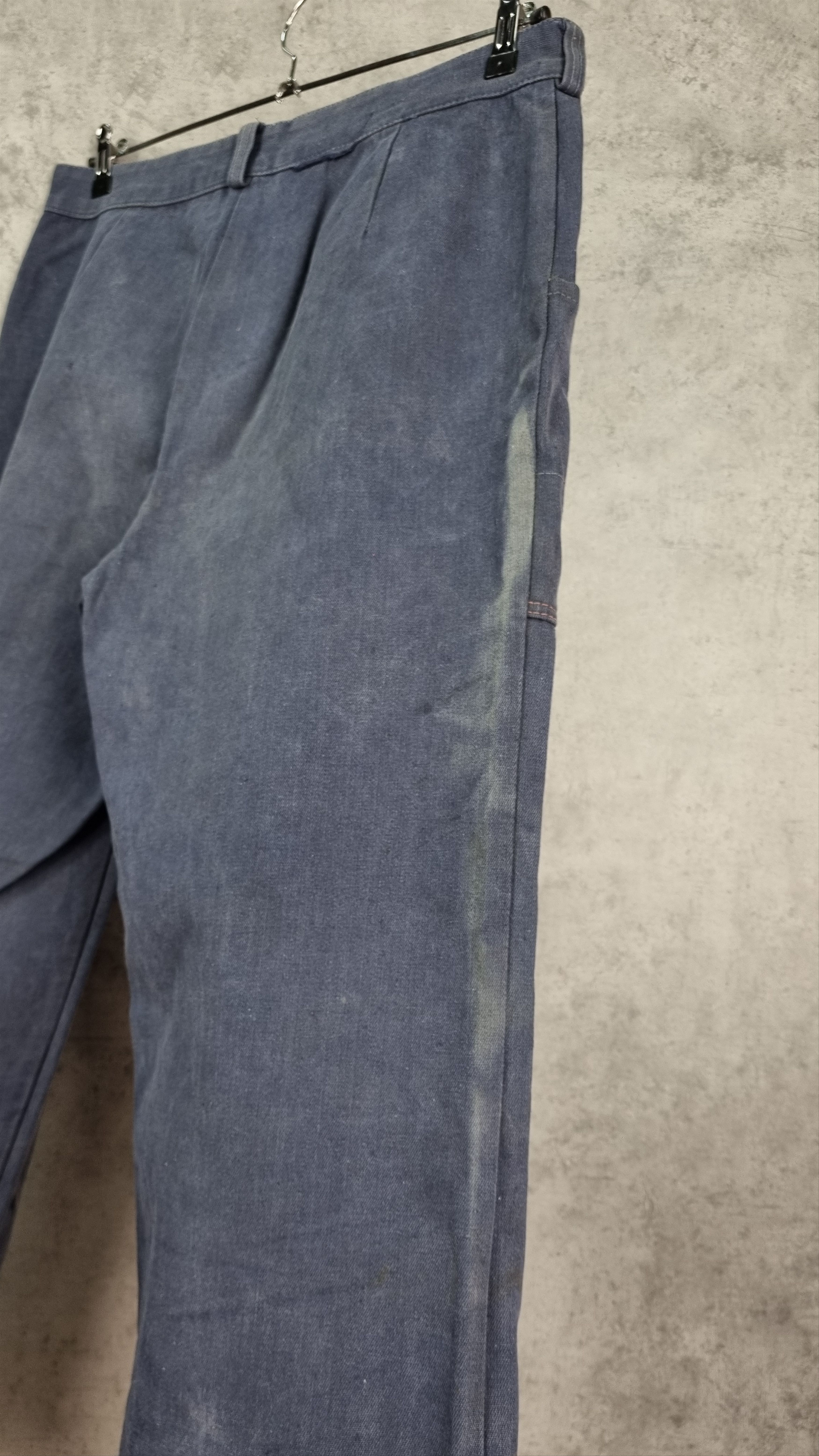 Le Laboureur × Vetra × Vintage Rare Double knees 60s Faded Workers pants Thrashed Punk Size US 32 / EU 48 - 23 Thumbnail