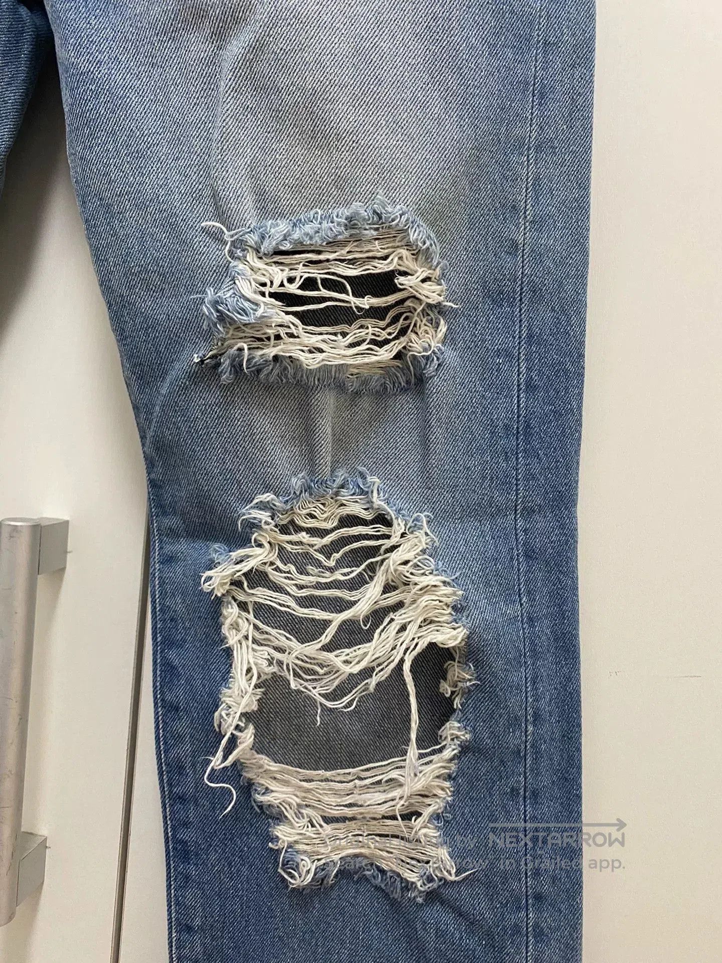Ambush Design Ambush Washed Distressed Ripped Jeans. Size US 38 / EU 54 - 3 Thumbnail