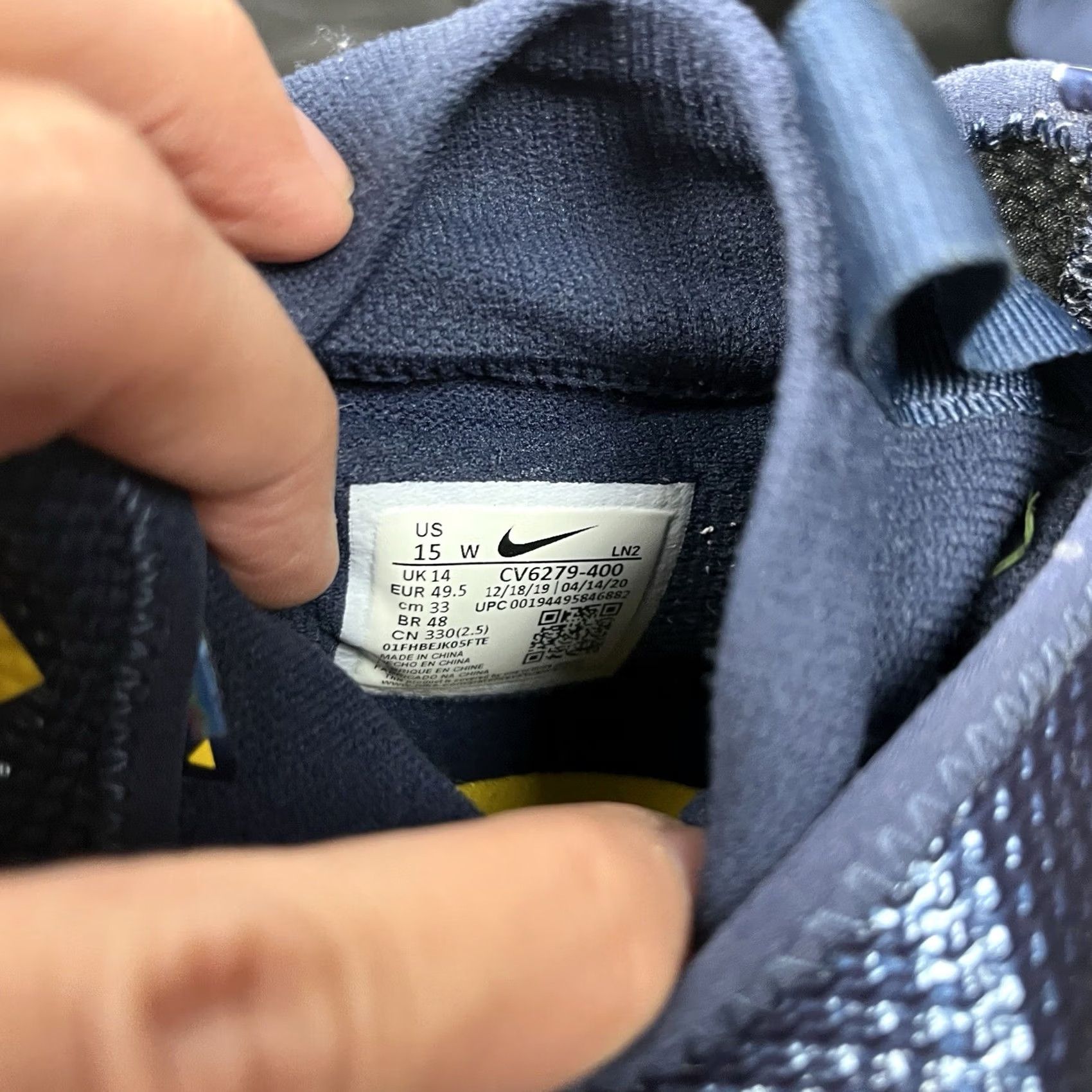 Nike Nike Vapor Edge Michigan Wolverines Football Cleat Team Issue 15 Men Blue Vapor Edge Sneaker W Cleat Wolverine Nike CV6279-400 Size US 15 / EU 48 - 3 Thumbnail