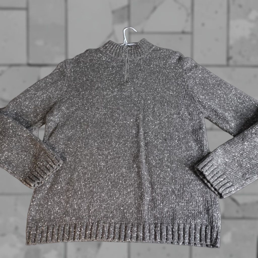 J.Crew VINTAGE J.CREW Sweater 2XL Brown 1/4 Zip Wool Blend Marled Ragg Knit Pullover Mens Size US XXL / EU 58 / 5 - 1 Thumbnail
