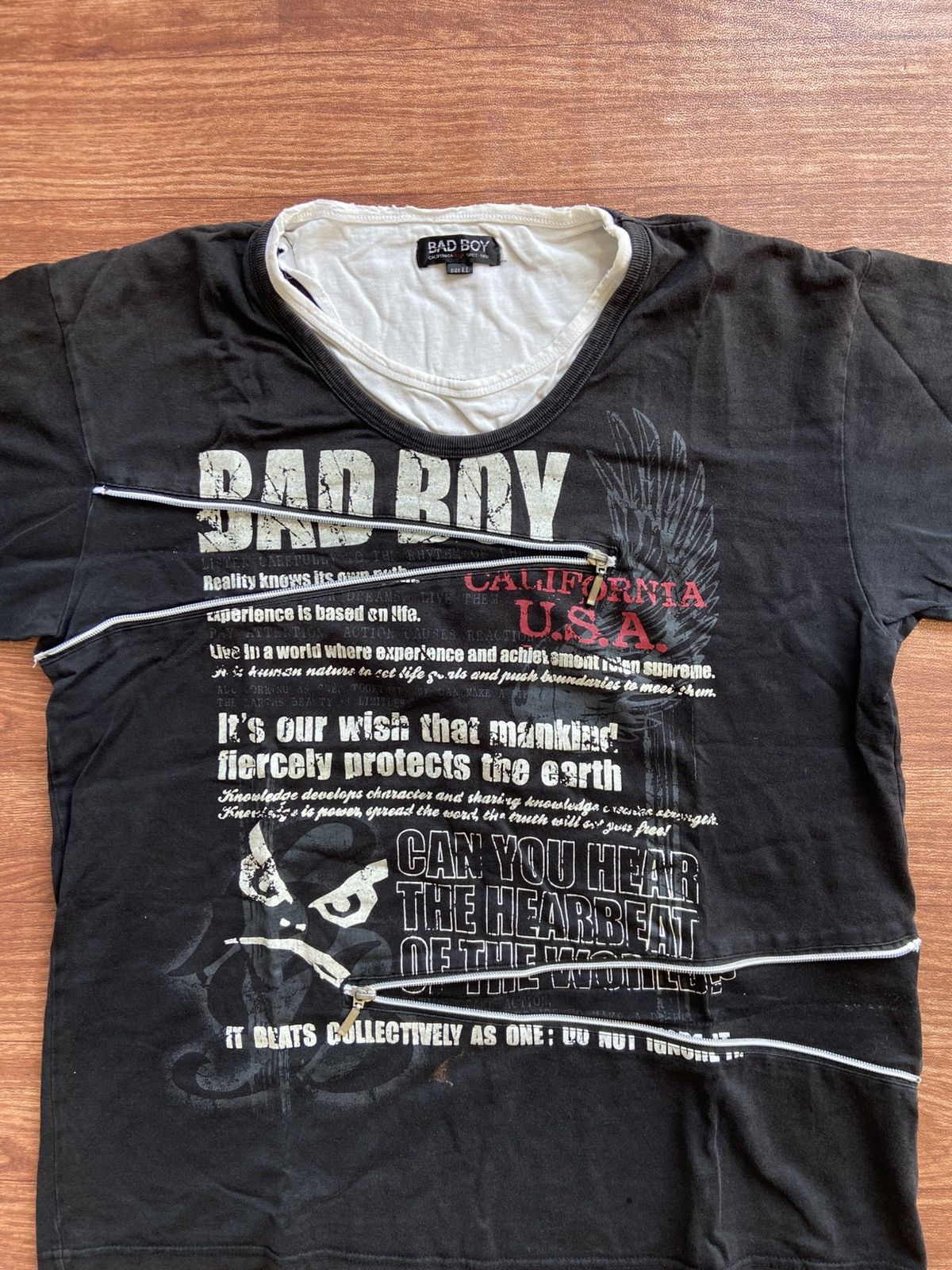 If Six Was Nine Y2K Badboy Double Layer Tshirt Size US L / EU 52-54 / 3 - 2 Thumbnail