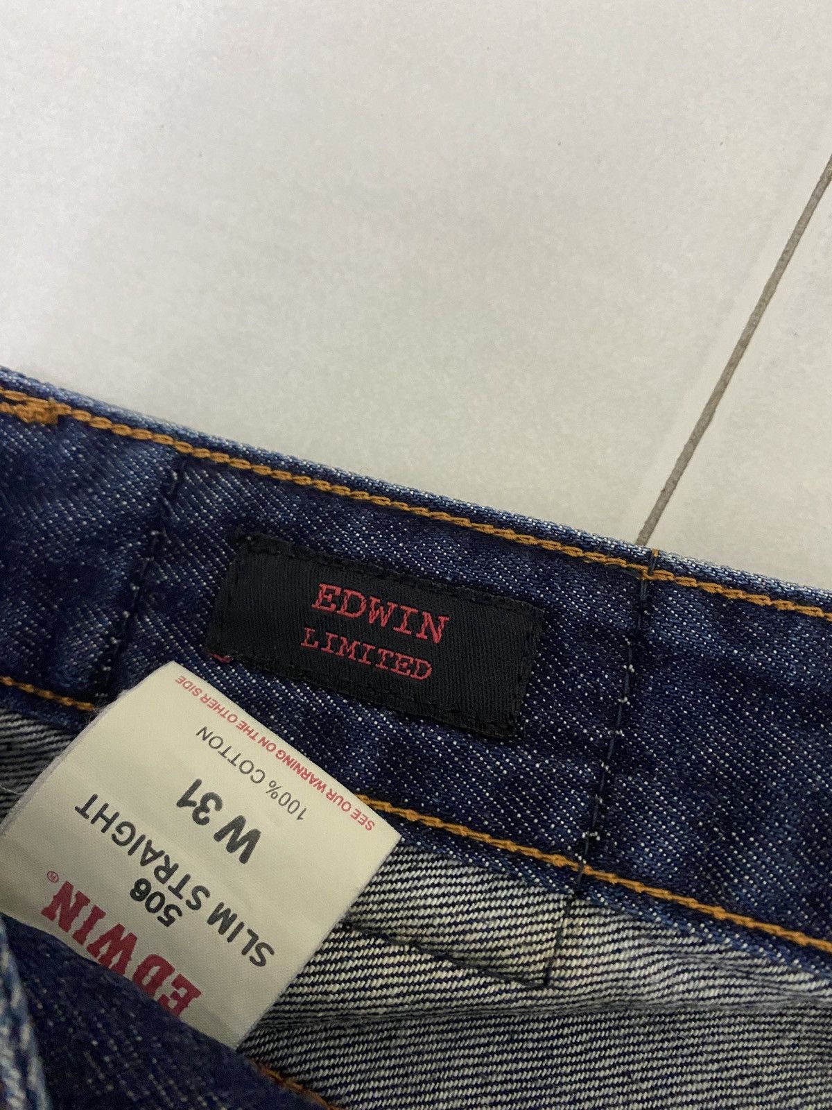 Edwin × Japanese Brand × Vintage EDWIN LIMITED 506 SELVEDGE JEANS Size US 31 - 5 Thumbnail
