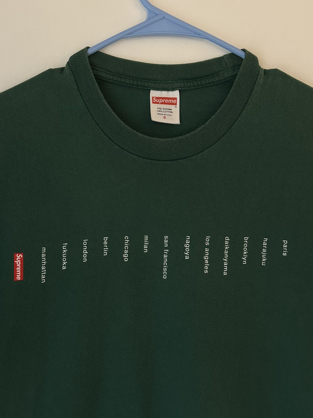 Supreme Supreme Location Tee Size US S / EU 44-46 / 1 - 2 Thumbnail
