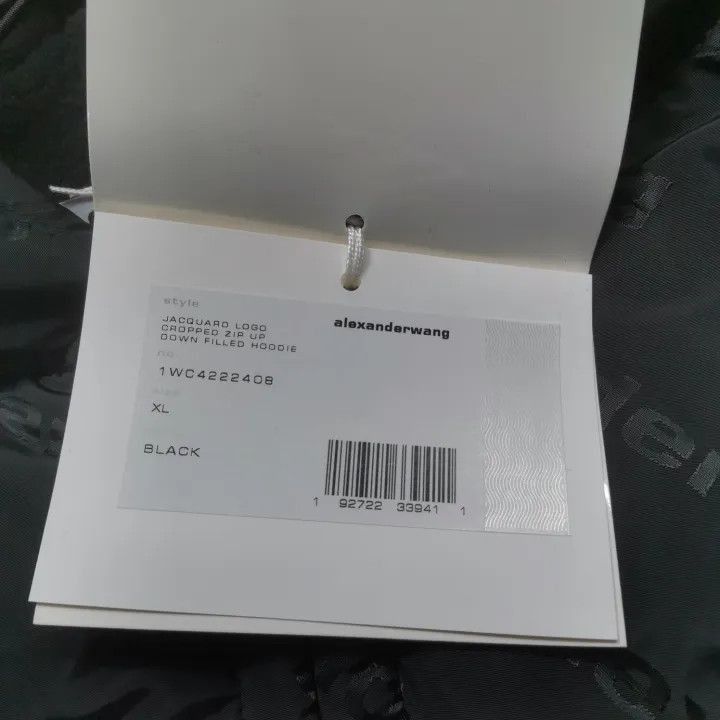 Alexander Wang Alexander Wang Black Logo Puffer Jacket for Women - Size XL / US 12-14 / IT 48-50 - 6 Thumbnail