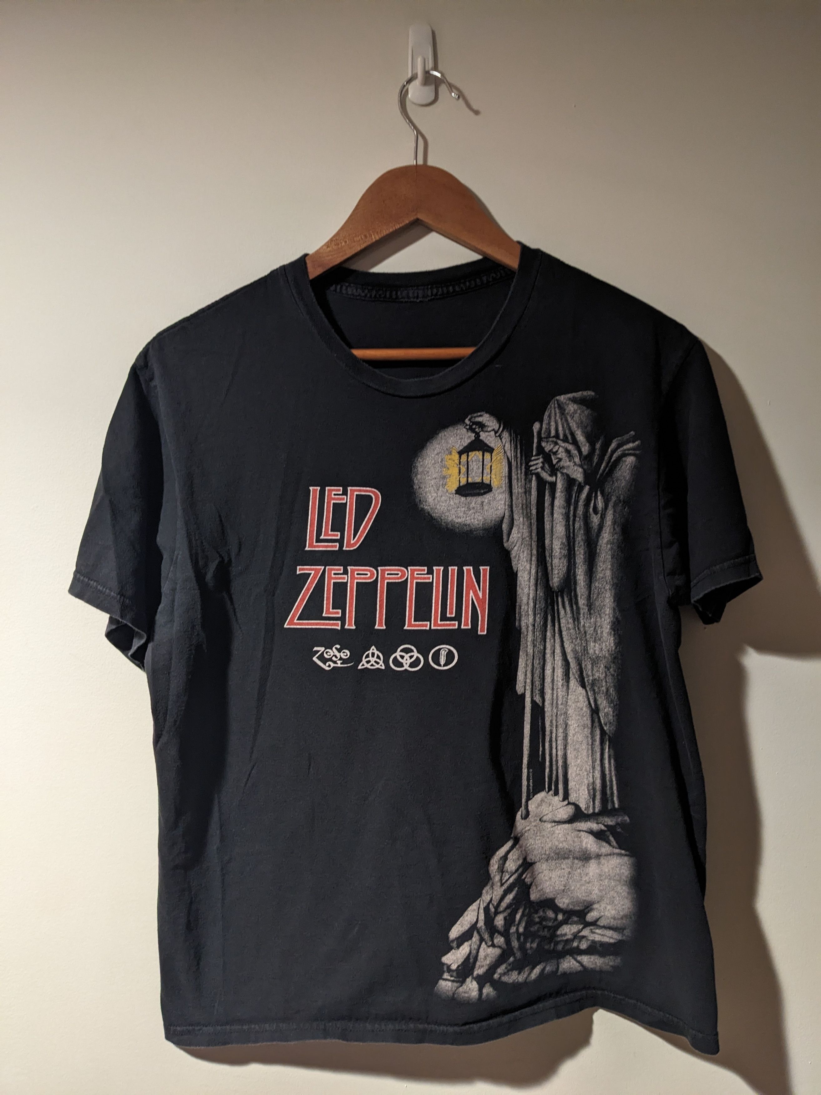 Band Tees × Vintage Vintage 2014 Led Zeppelin Hermit Band Tour Medium T-Shirt Size US M / EU 48-50 / 2 - 1 Thumbnail