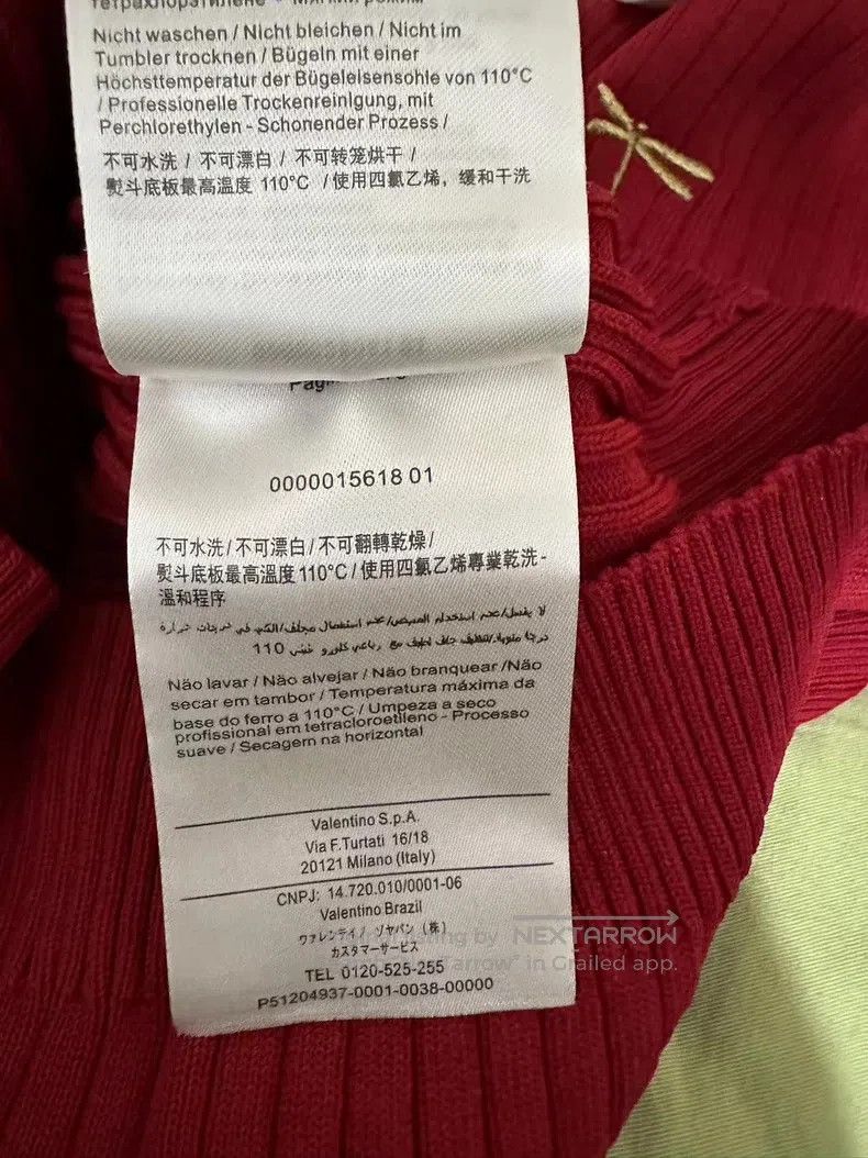 Valentino Valentino Knitted T-shirt Size L / US 10 / IT 46 - 5 Thumbnail