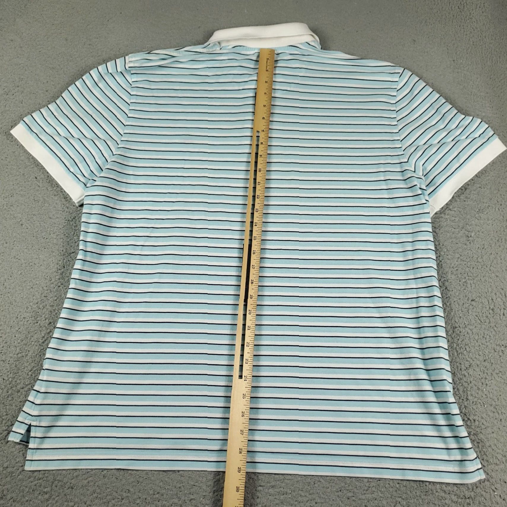 Brooks Brothers Brooks Brothers Polo Shirt Blue Striped Casual Short Sleeve Mens 2XL Classic Regular Fit Size US XXL / EU 58 / 5 - 4 Thumbnail
