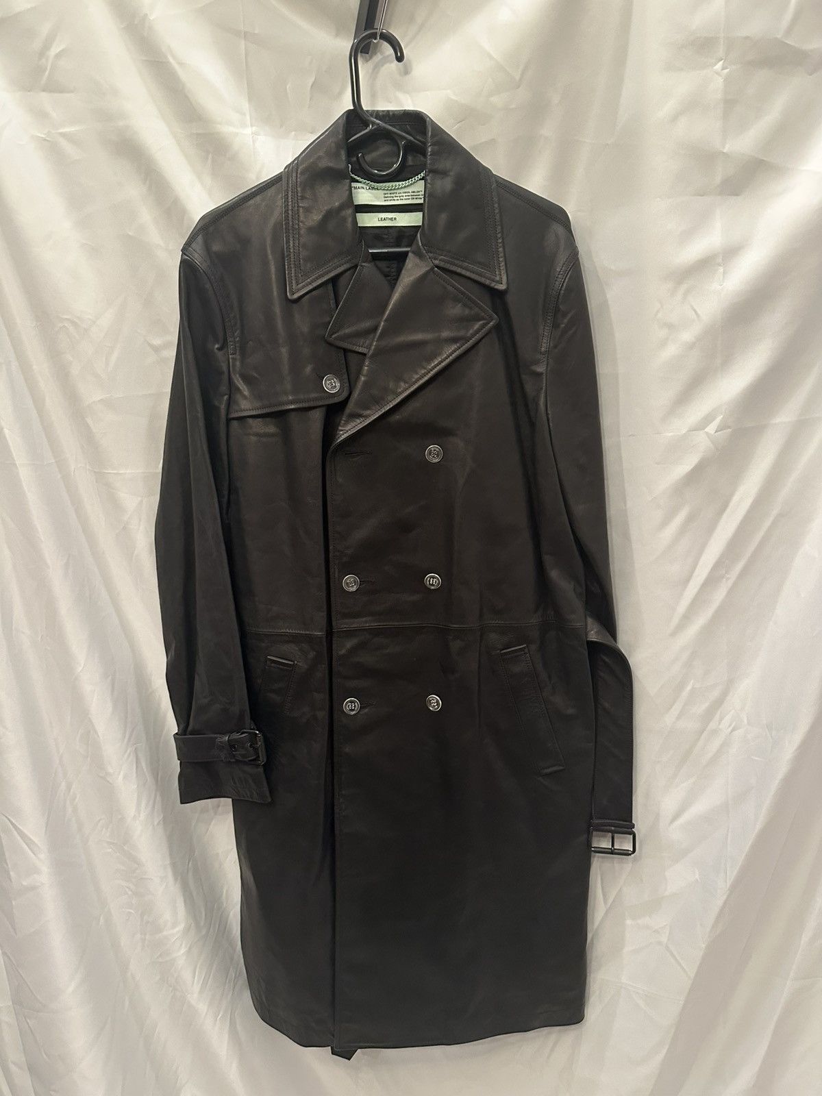 Off-White OFF-WHITE Leather Jacket Size US L / EU 52-54 / 3 - 1 Thumbnail