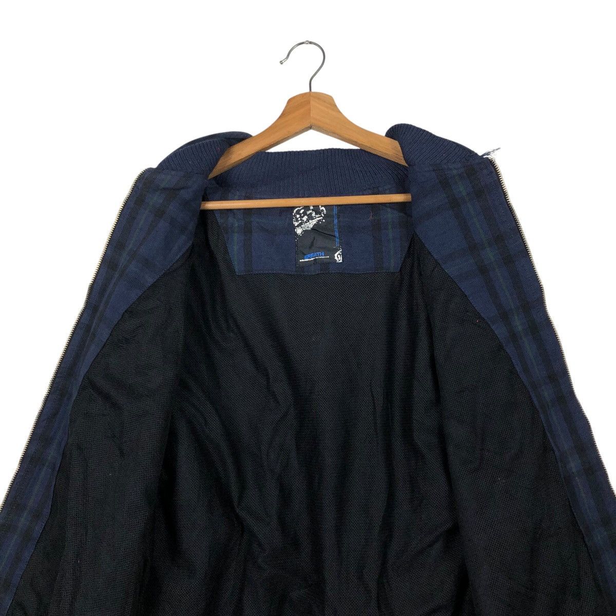 Japanese Brand × Vintage 📌Vintage Biker Jacket Breath Tartan Design Issey Miyake Size US M / EU 48-50 / 2 - 16 Thumbnail