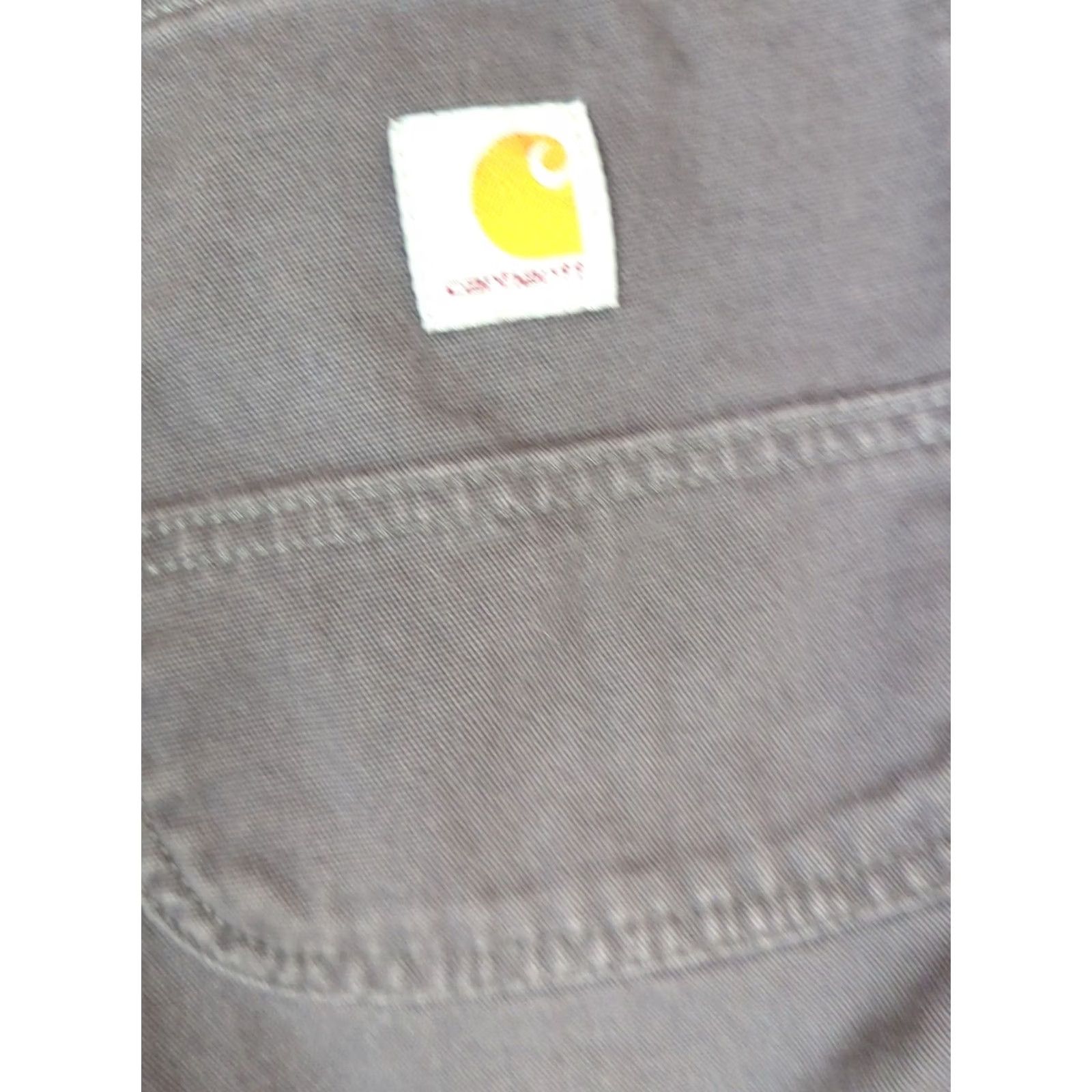 Carhartt VINTAGE Carhartt Men’s Rugged Flex Relaxed Fit Gray Canvas Shorts Mens 38X9 Utility Work Size US 38 / EU 54 - 4 Thumbnail