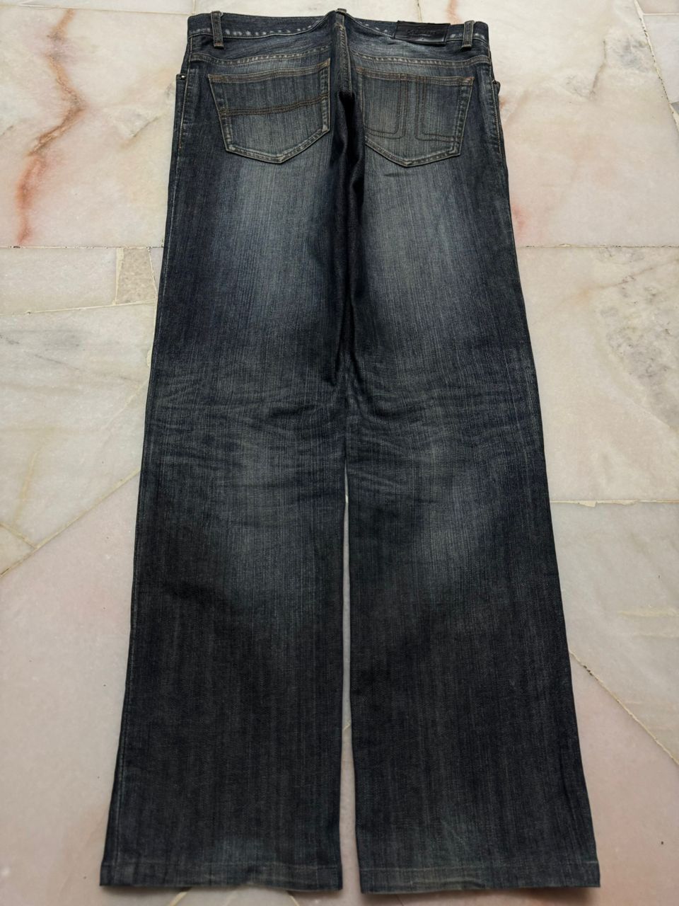 Lanvin 💥Insane💥 90s Lanvin Collection Rusty Sick Mudwash Dark Jean Size US 32 / EU 48 - 14 Thumbnail