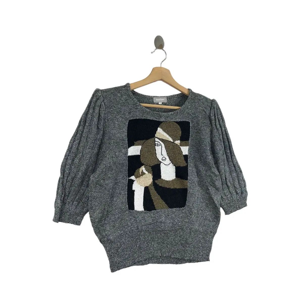 Vintage Vtg NORTON INTERNATIONAL Paris Hat Knitwear Sweater Size US M / EU 48-50 / 2 - 5 Thumbnail