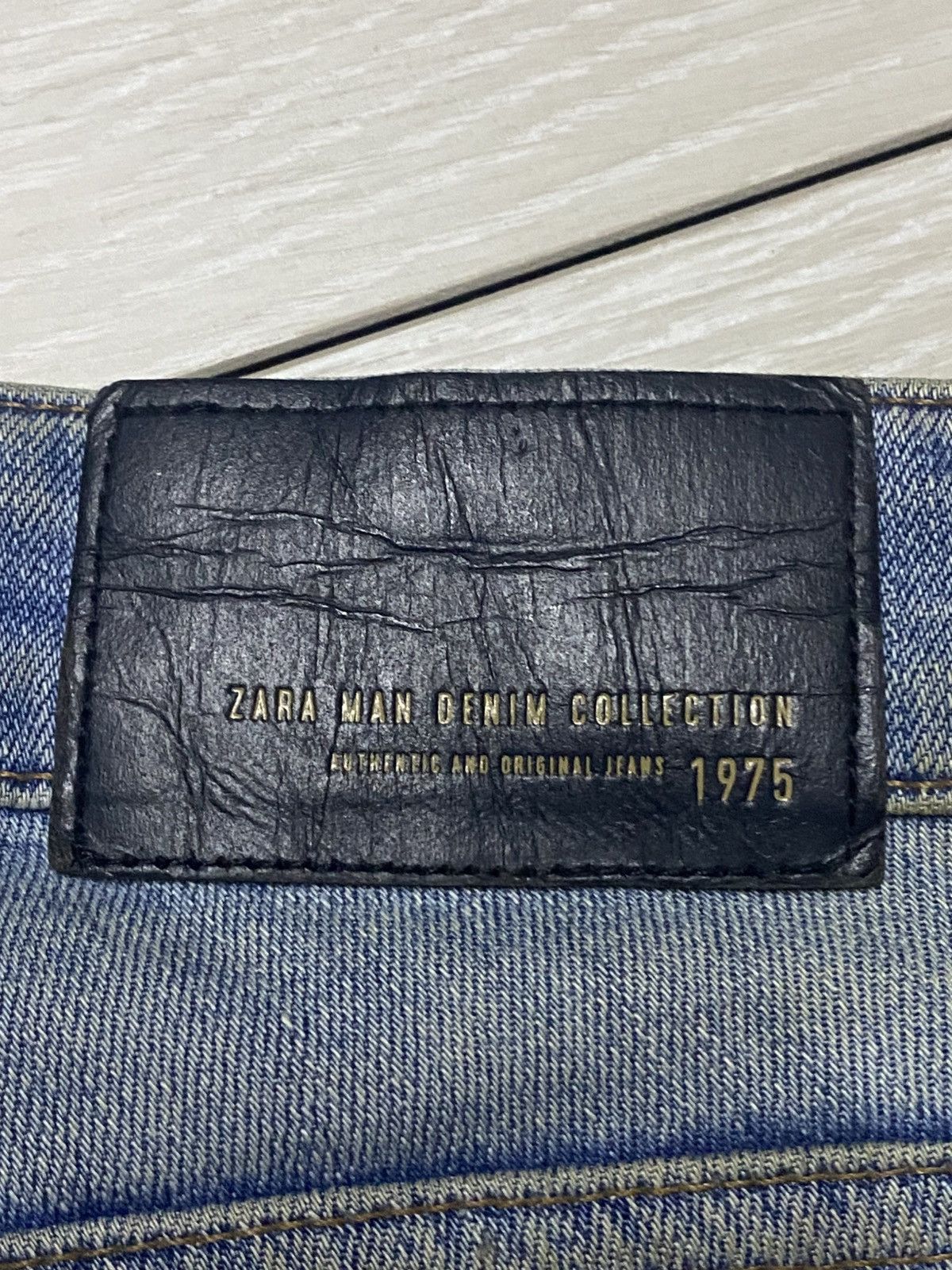Rhude × Zara Vintage Zara Denim Distressed Studed Skinny Jeans Size US 30 / EU 46 - 12 Thumbnail