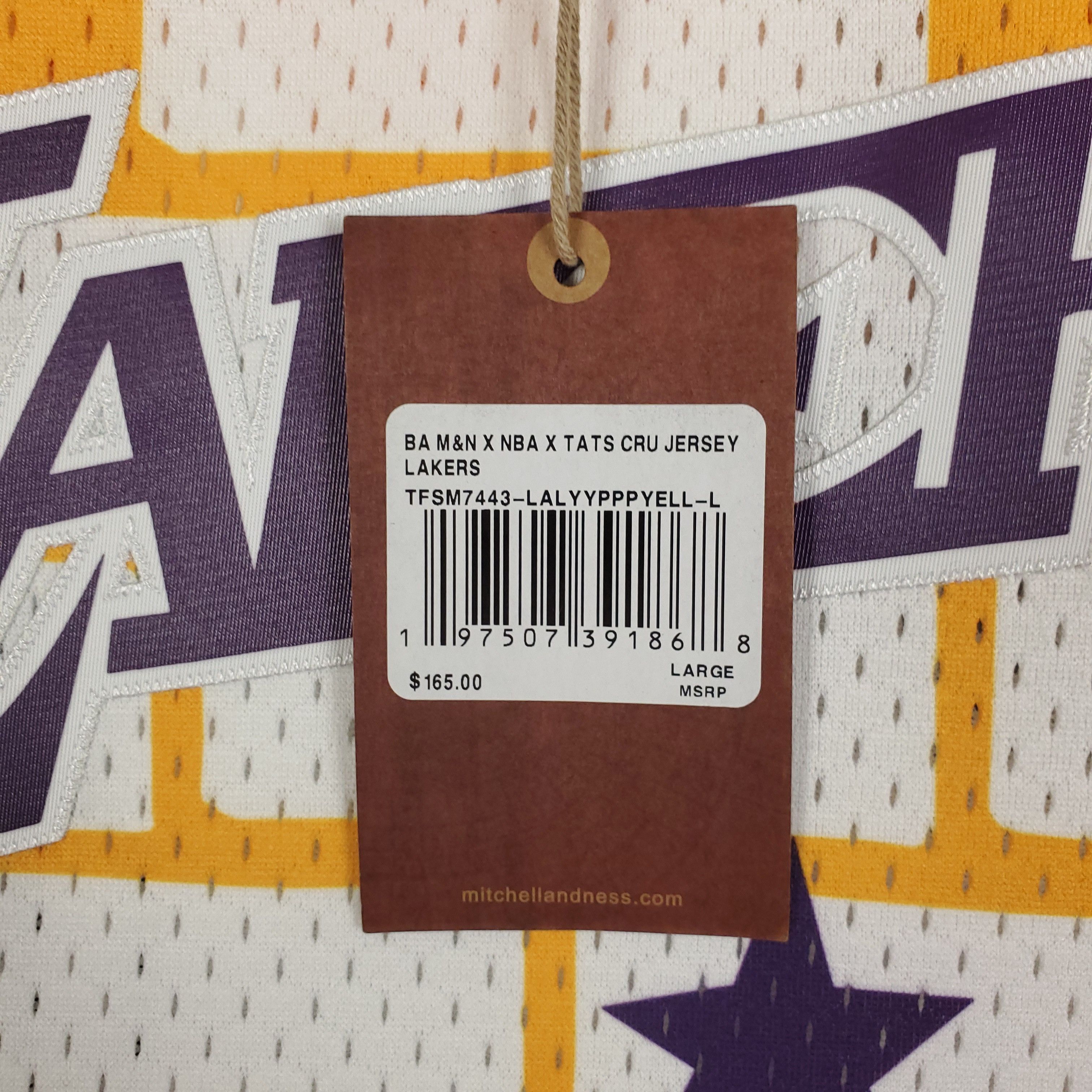Mitchell & Ness LA Lakers Tats Cru Mitchell & Ness NBA Jersey Large Size US L / EU 52-54 / 3 - 7 Thumbnail