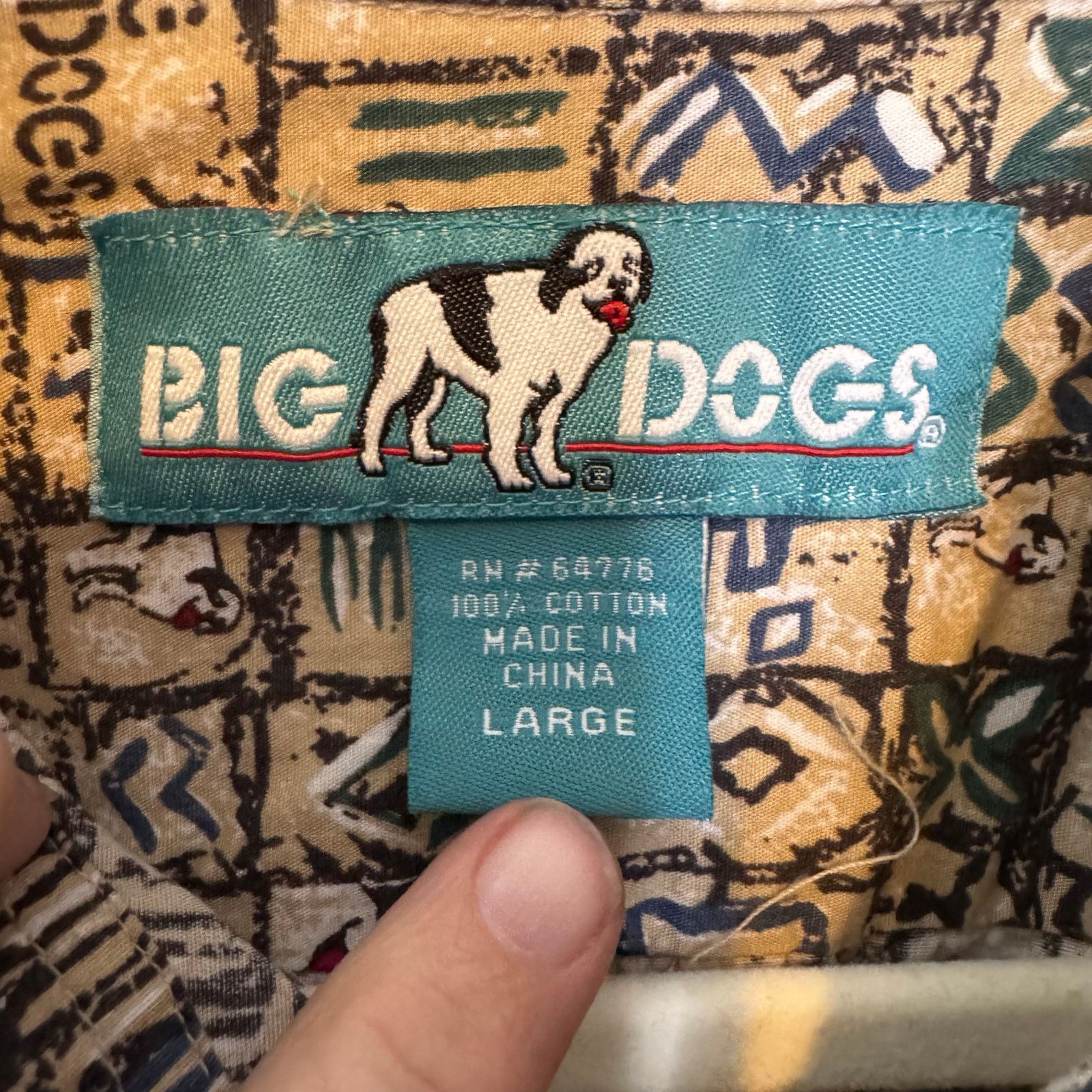 Big Dogs Y2K Big Dogs Vintage Style Tribal Print Button Shirt Large Size US L / EU 52-54 / 3 - 5 Thumbnail