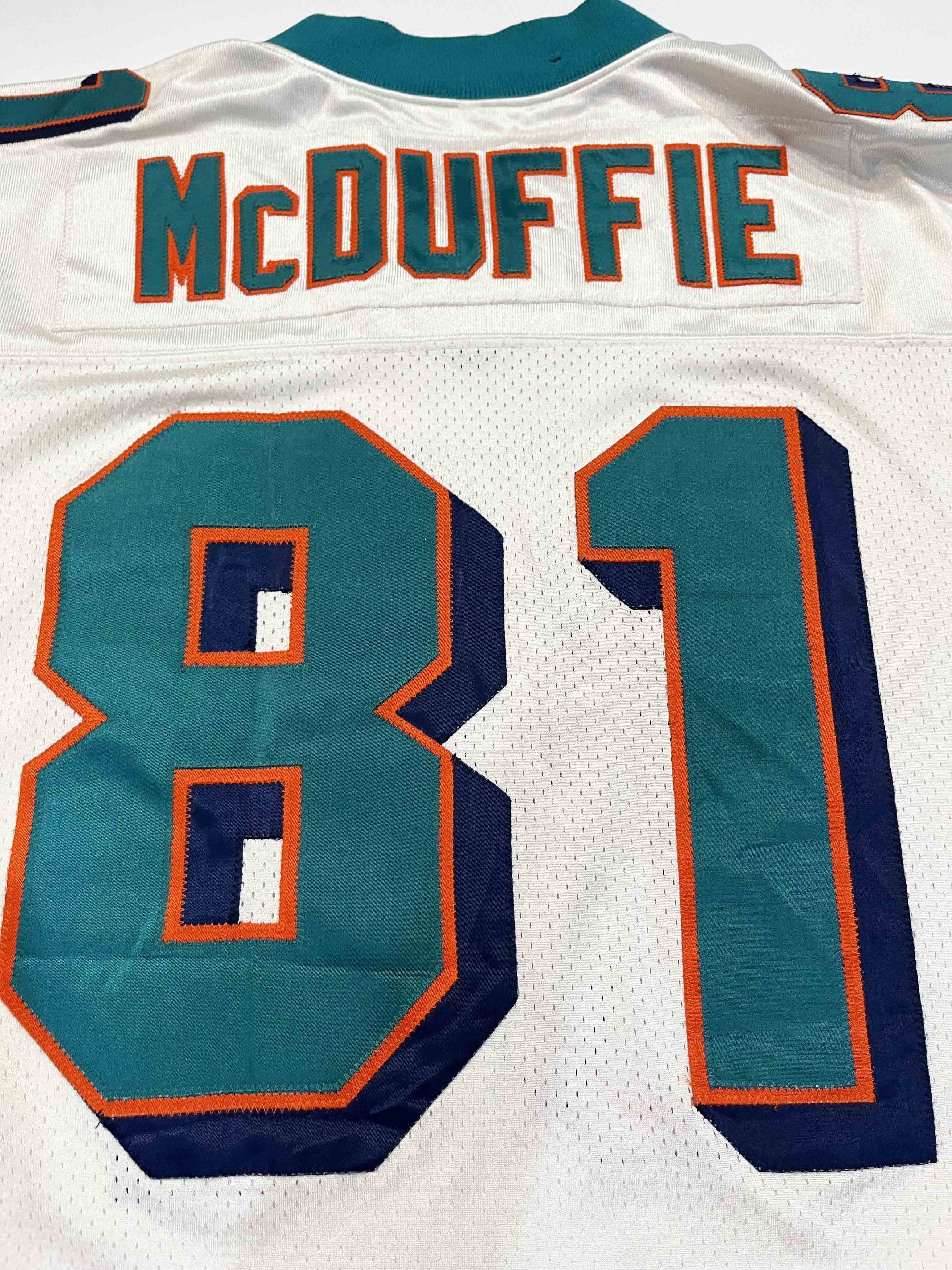 NFL × Starter × Vintage Vtg Starter Pro Line NFL Miami Dolphins McDUFFIE #81 Jersey Size US L / EU 52-54 / 3 - 6 Thumbnail