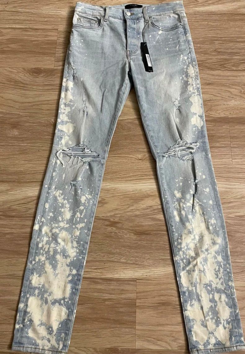 Amiri AMIRI Distressed Paint Splatter Denim Jeans - dmc Size US 32 / EU 48 - 1 Thumbnail
