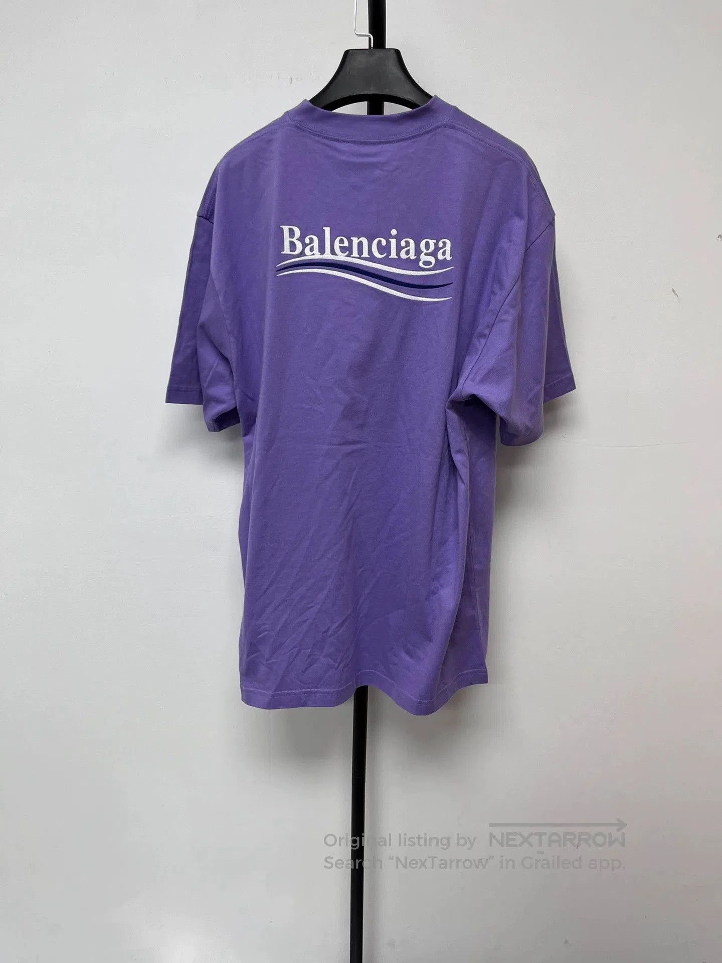 Balenciaga Balenciaga Logo Print Purple T-Shirt. Size US XS / EU 42 / 0 - 2 Thumbnail