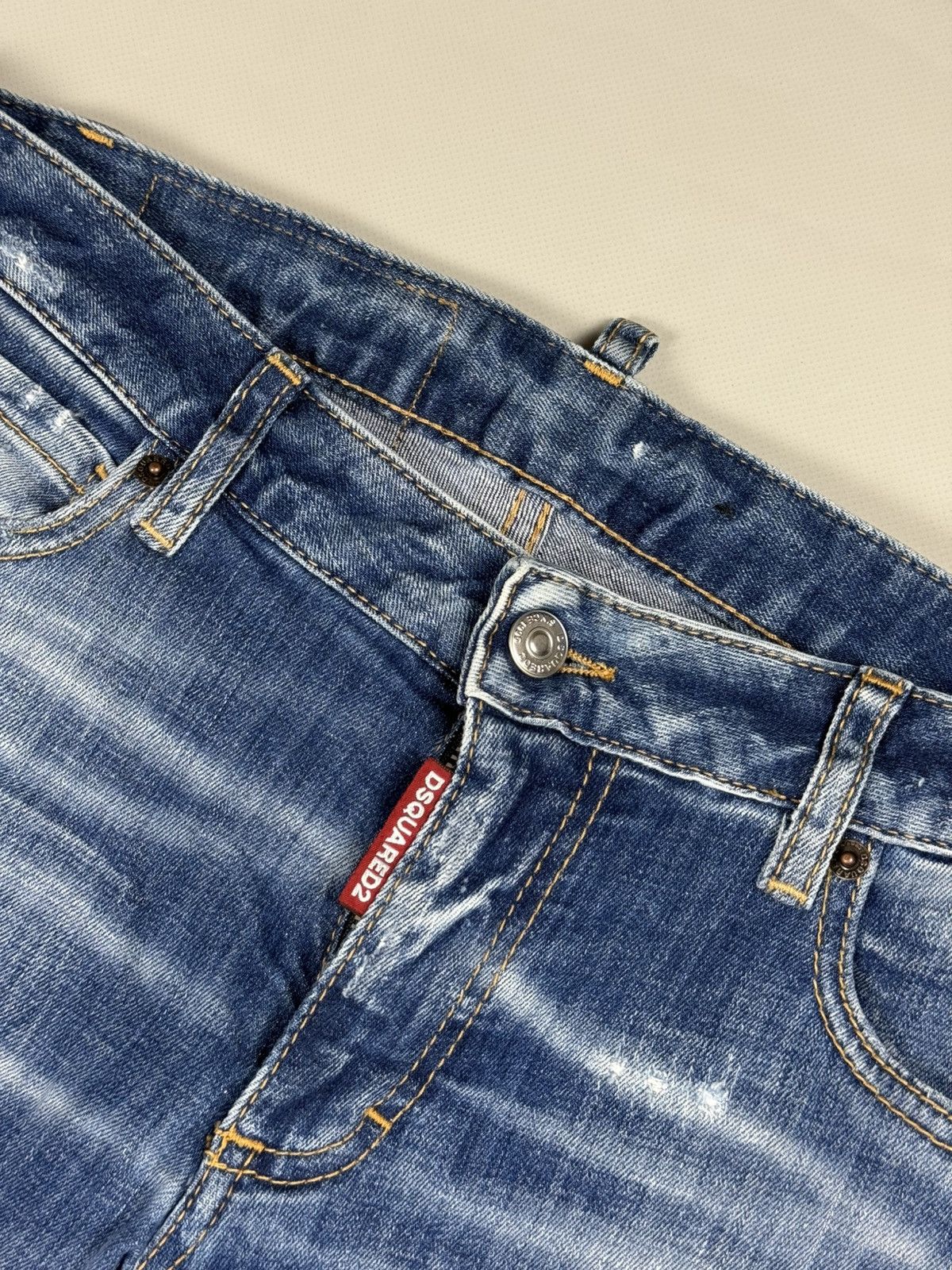 Dsquared2 Dsquared2 Medium Waist Flare Jean Distressed Denim Jeans Size 27" / US 4 / IT 40 - 9 Thumbnail